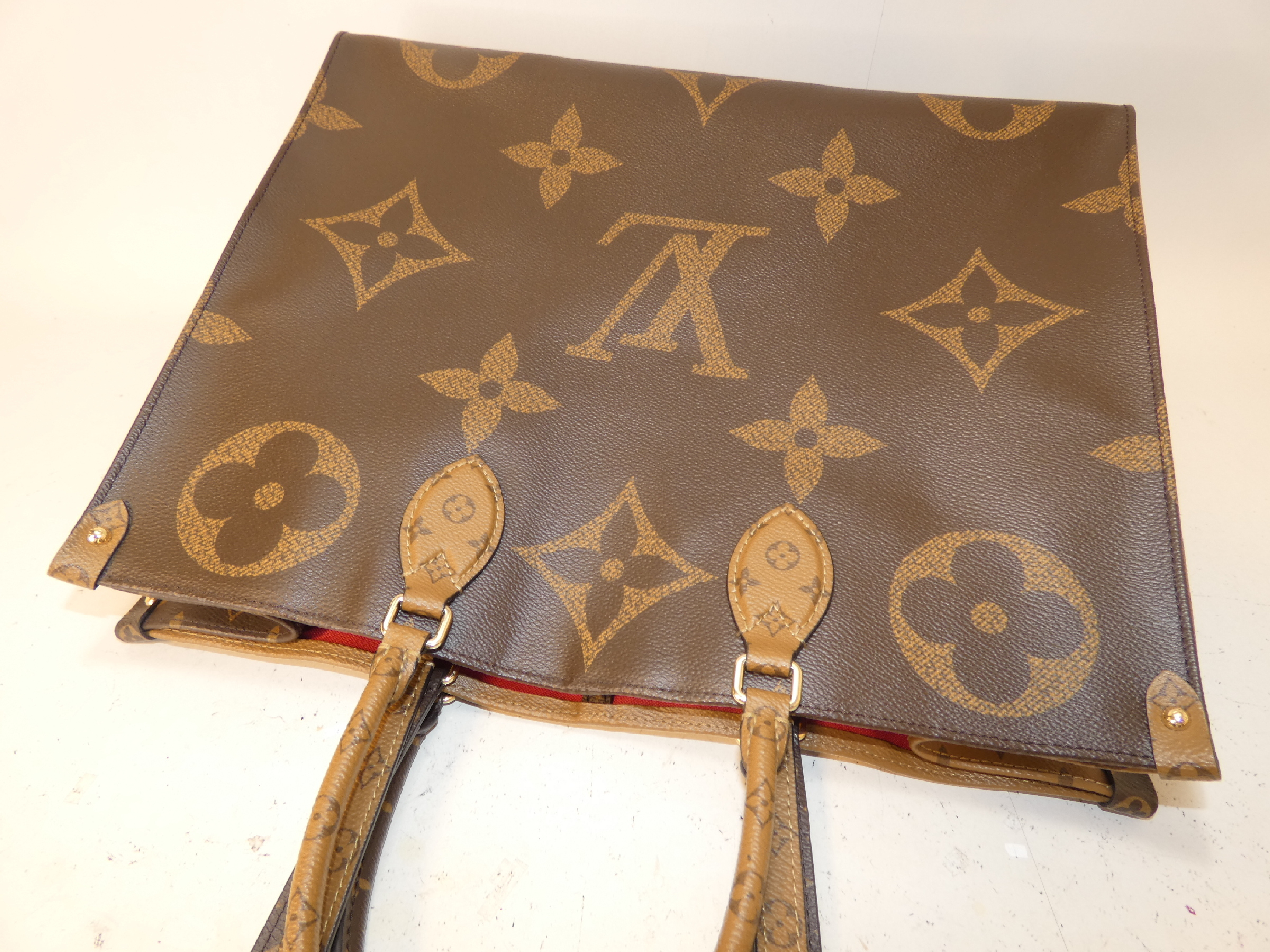 OnTheGo GM Monogram Giant Reverse Hand Shoulder Handbag — view 3