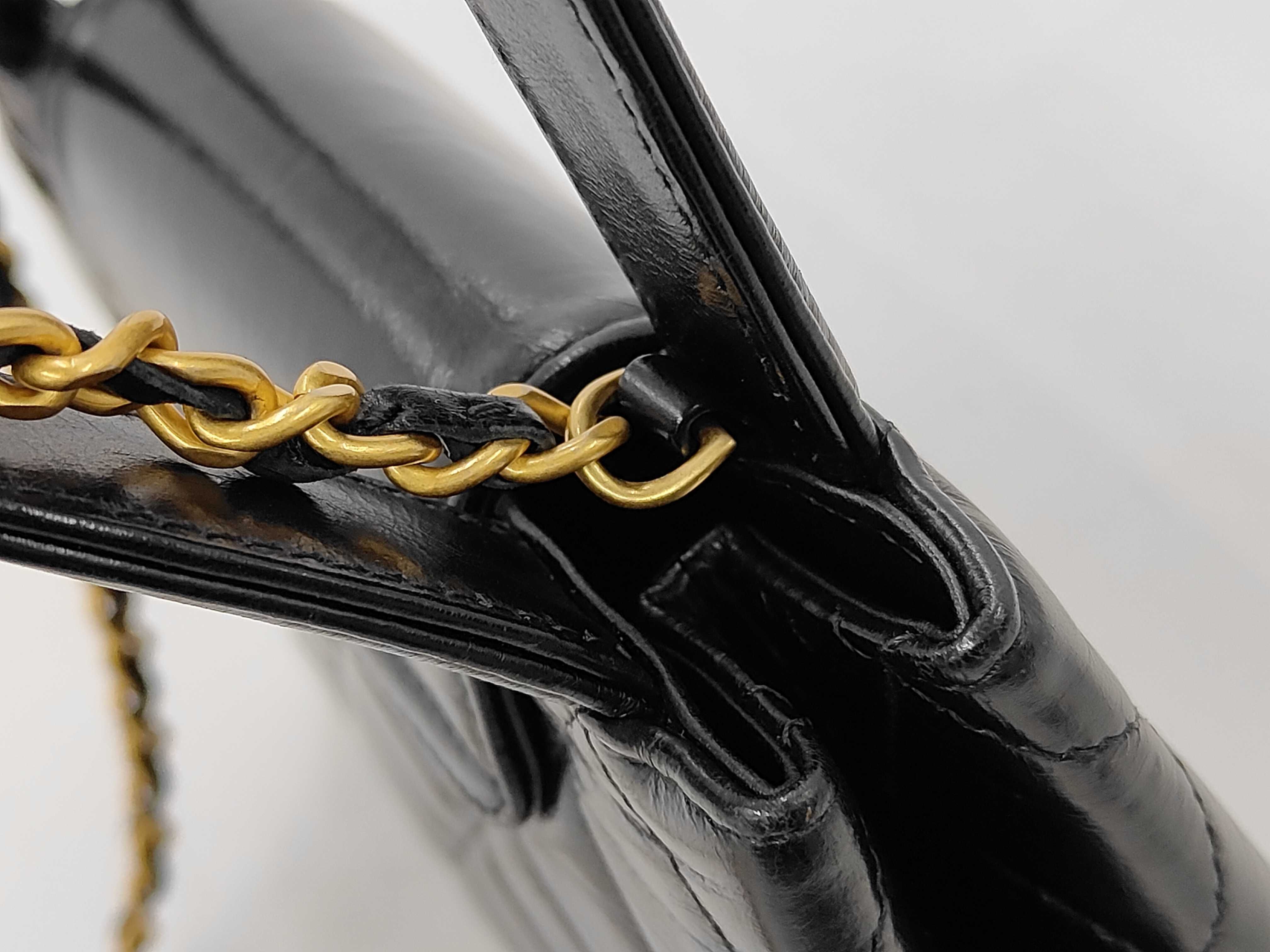Mini Kelly Mini Shopping Bag, Gold Hardware, 2-way Handbag/Chain Shoulder Bag, Serial Number Plate, AS4416, Black Shoulder Bag — view 5