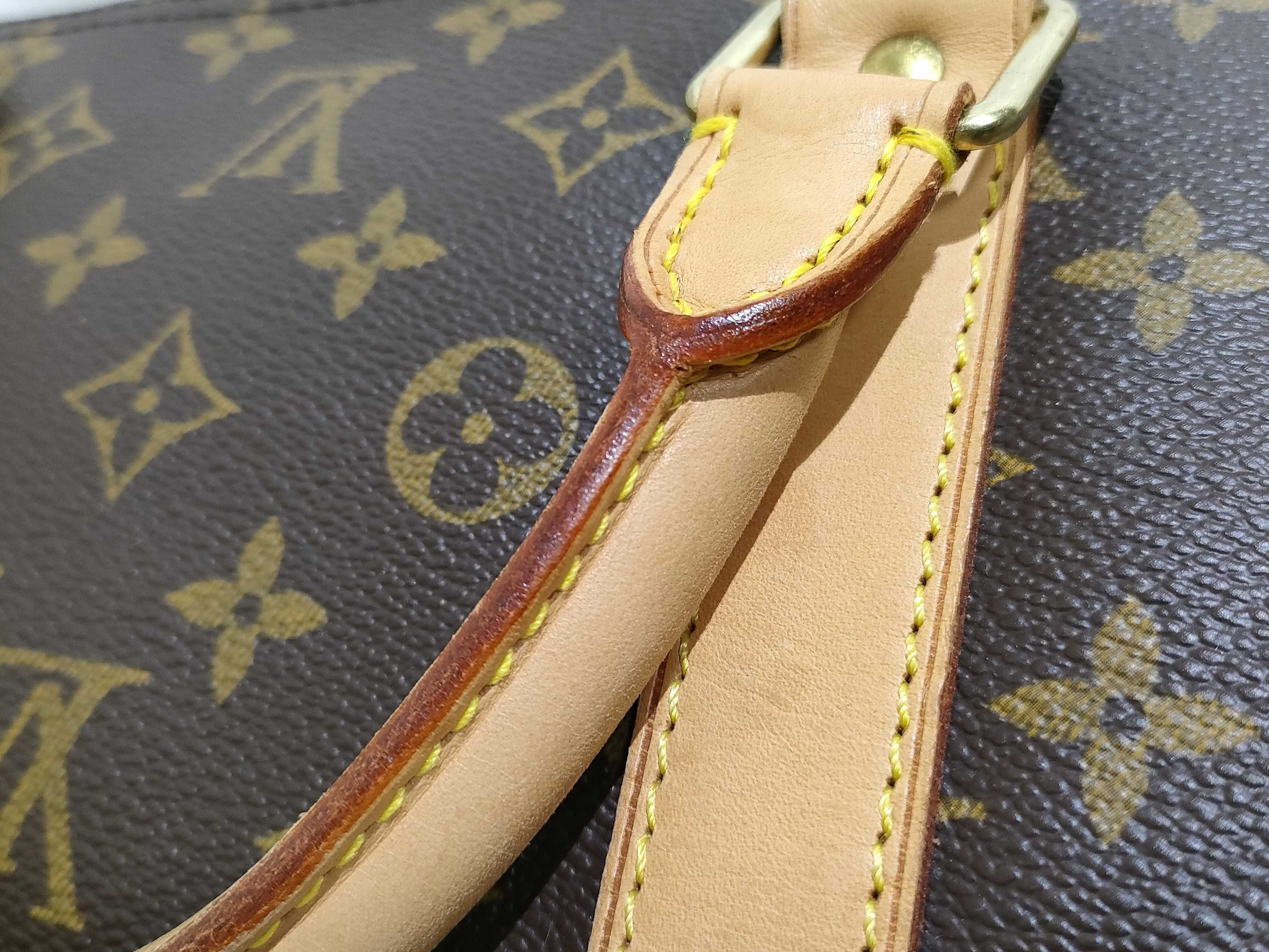 Monogram Keepall Bandoulière 60 M41412 MB0062 Brown Boston Bag — view 14