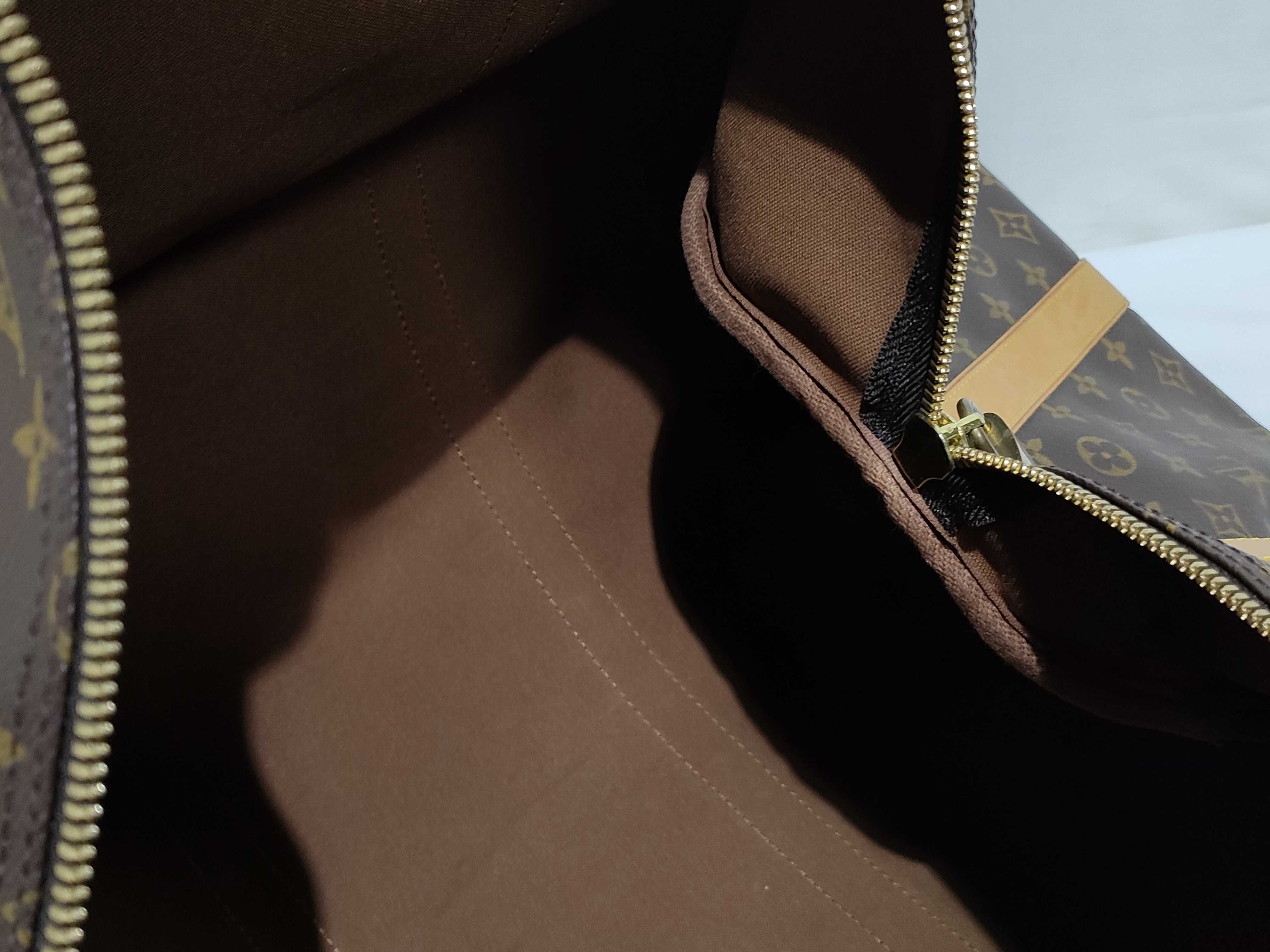 Monogram Keepall Bandoulière 60 M41412 MB0062 Brown Boston Bag — view 10