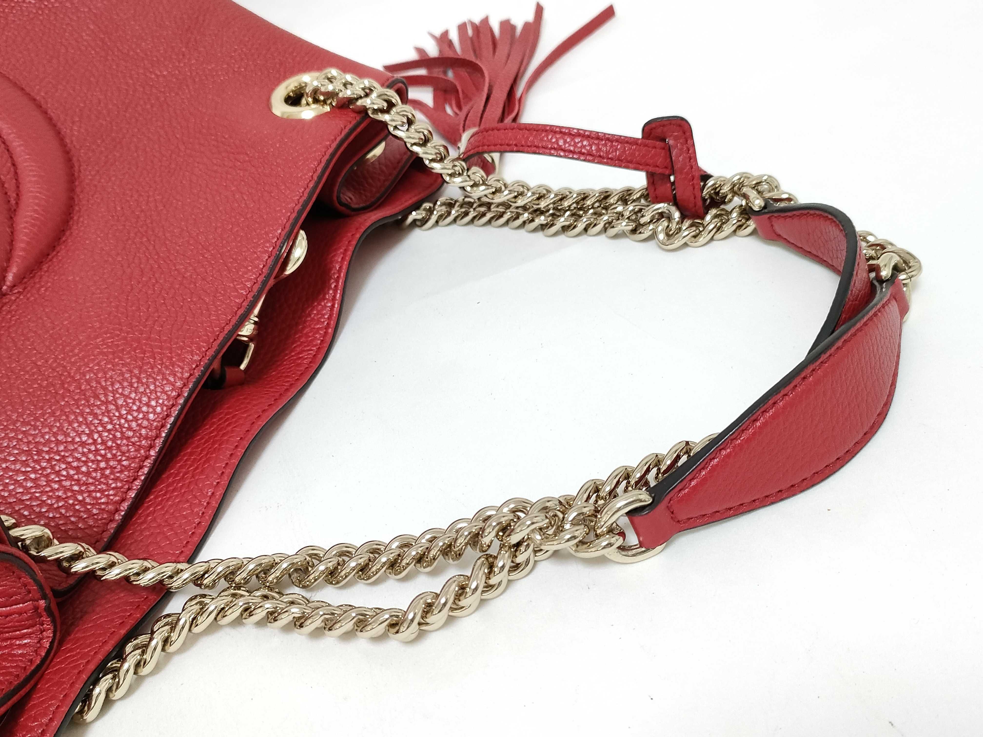 Soho Leather Chain Shoulder Bag — view 3