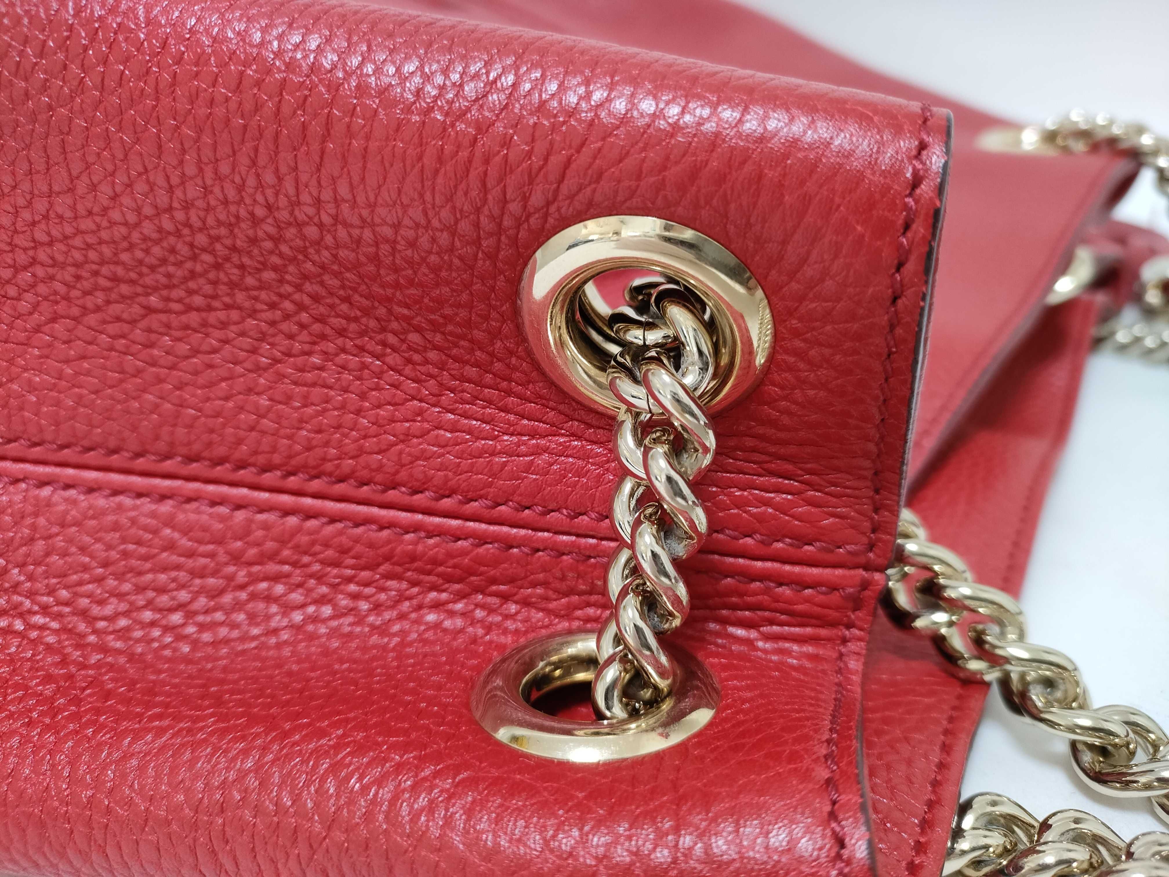 Soho Leather Chain Shoulder Bag — view 5