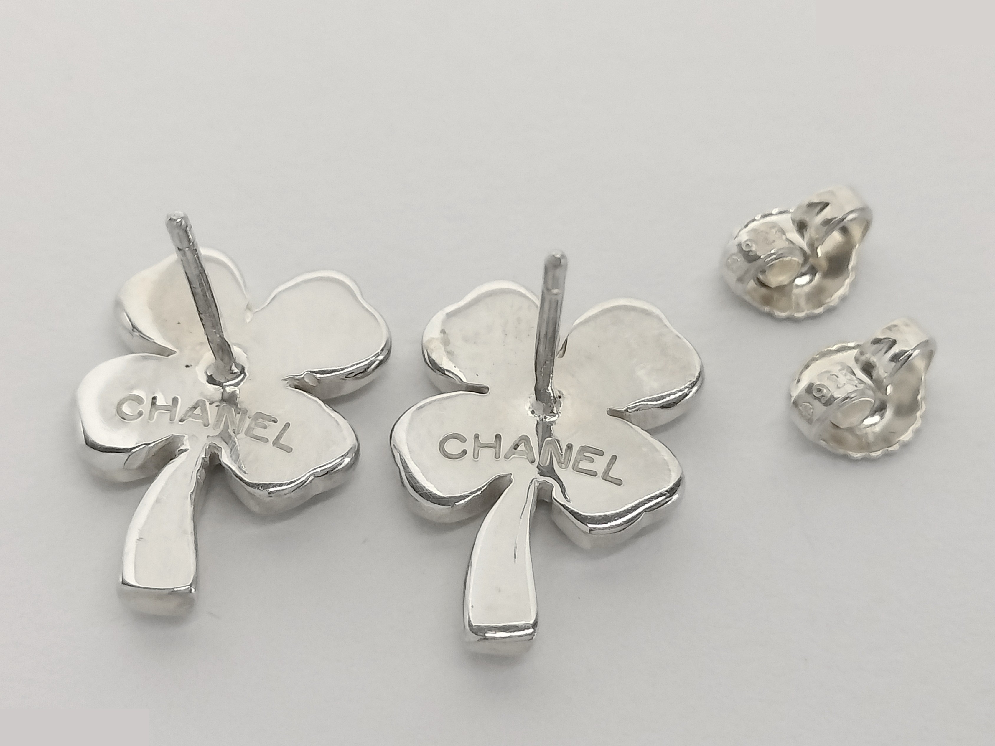 Clover 925 Silver Earrings, 5.8g — view 2