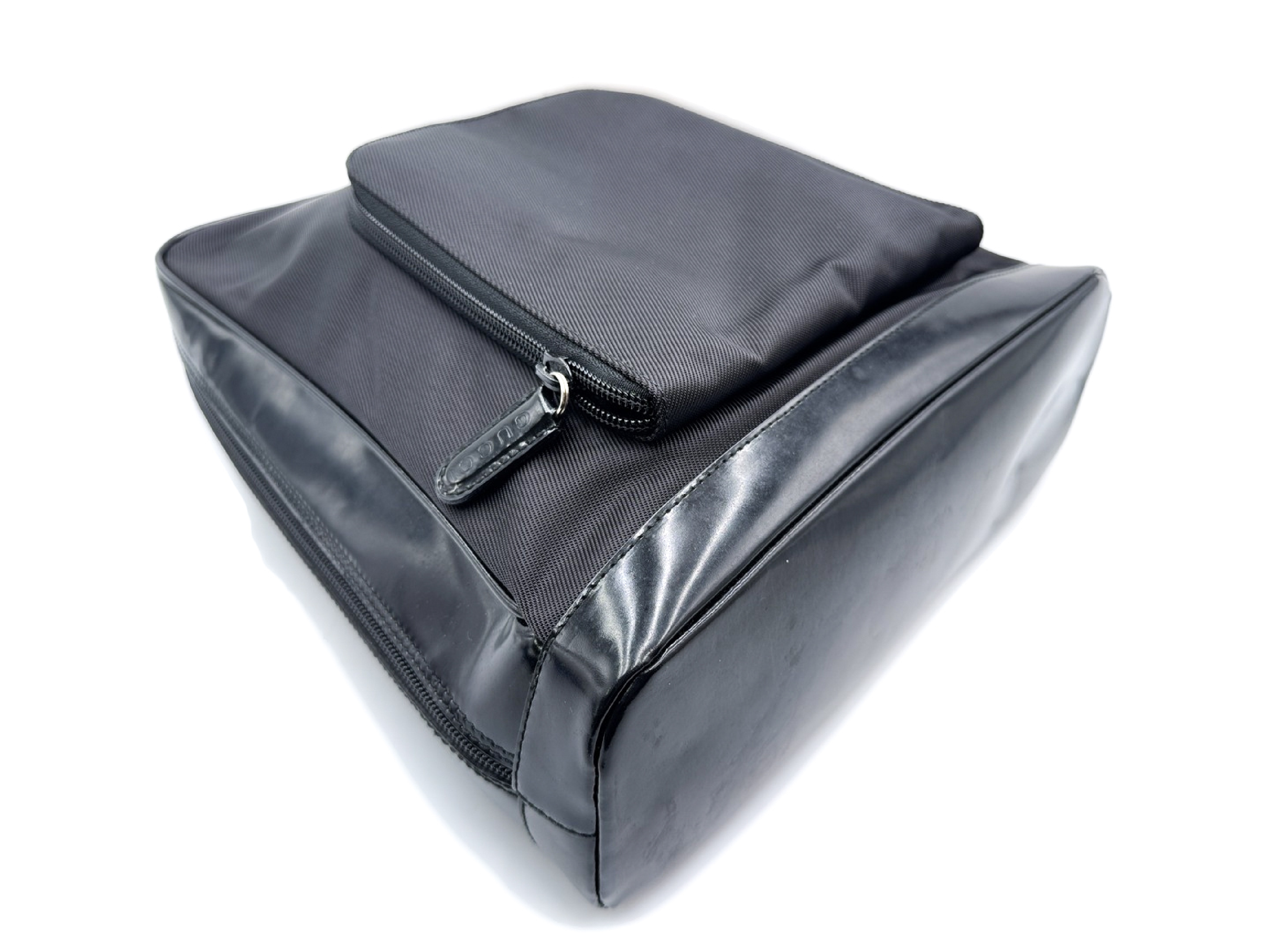 Bamboo Leather Silver Hardware Black One-Shoulder Bag 003.2058 — view 6