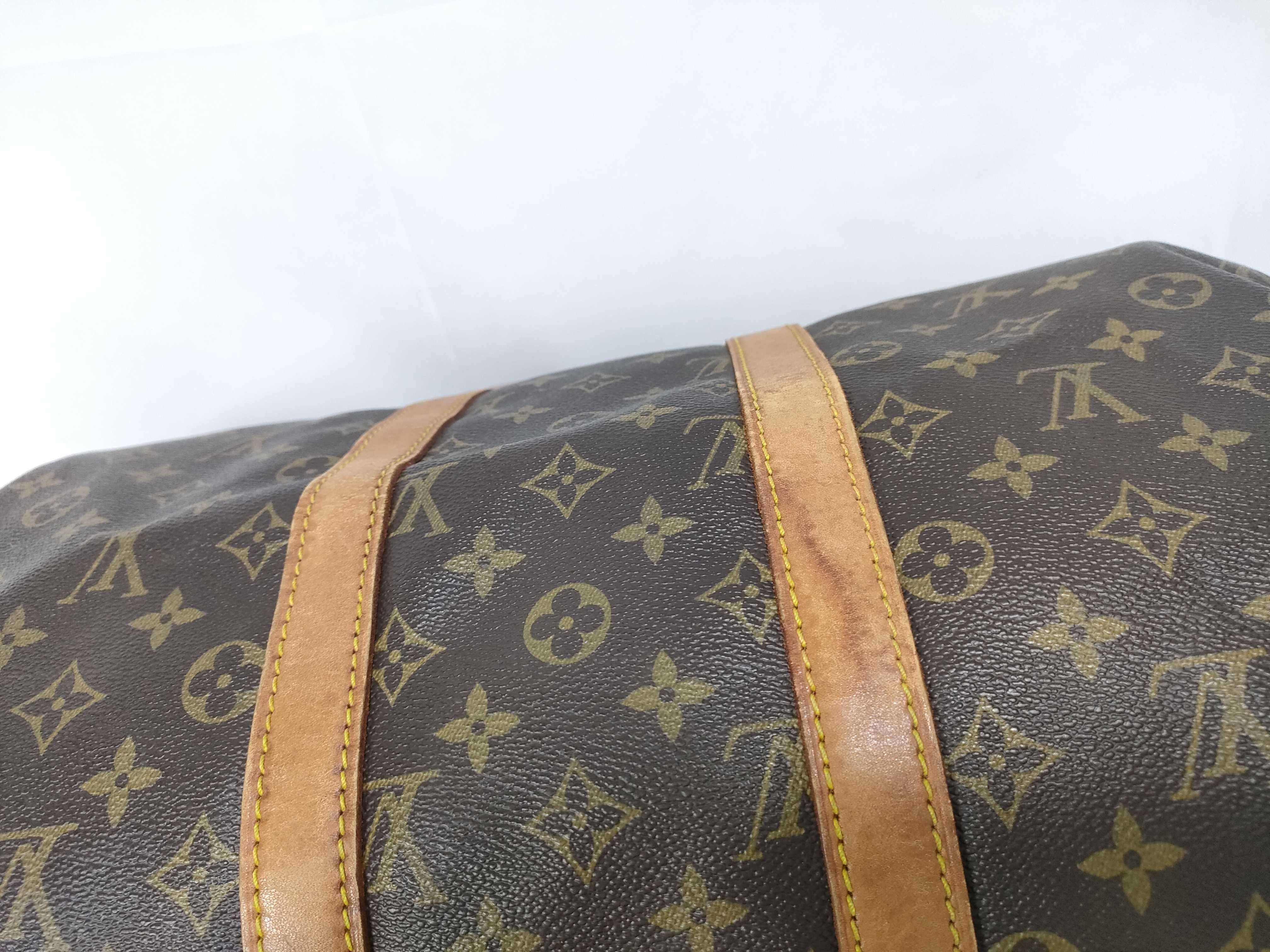 Monogram Keepall Bandoulière 45 M41418 Boston Bag with Handle, Name Tag, and Shoulder Strap — view 4