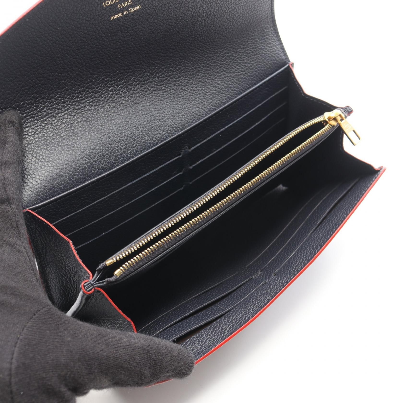 Portefeuille Sarah Marine Rouge Navy Bifoldpurse M 62125 — view 3