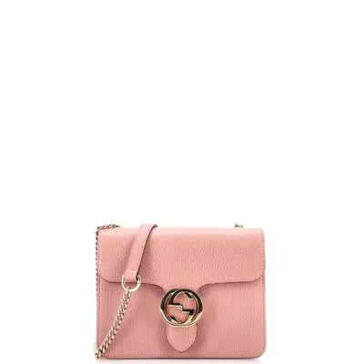 Interlocking Shoulder Bag Leather Small