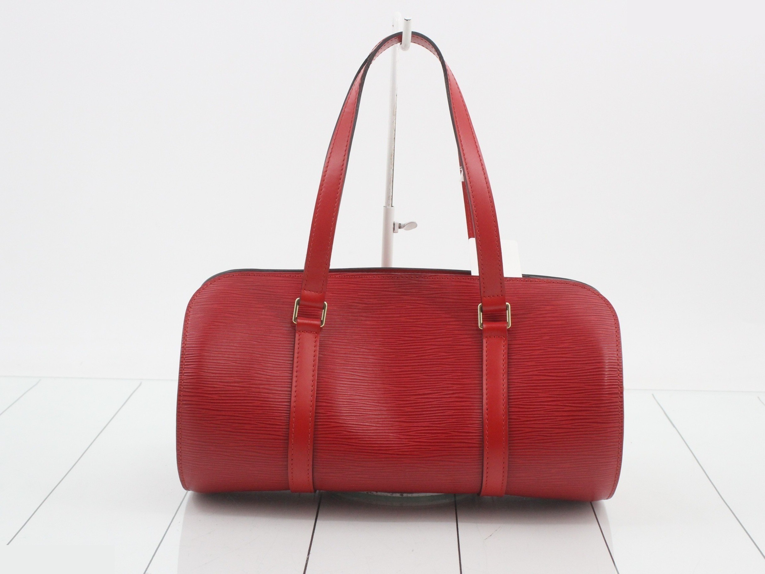 Epi Soufflot Castilian Red Handbag with Pouch — view 2