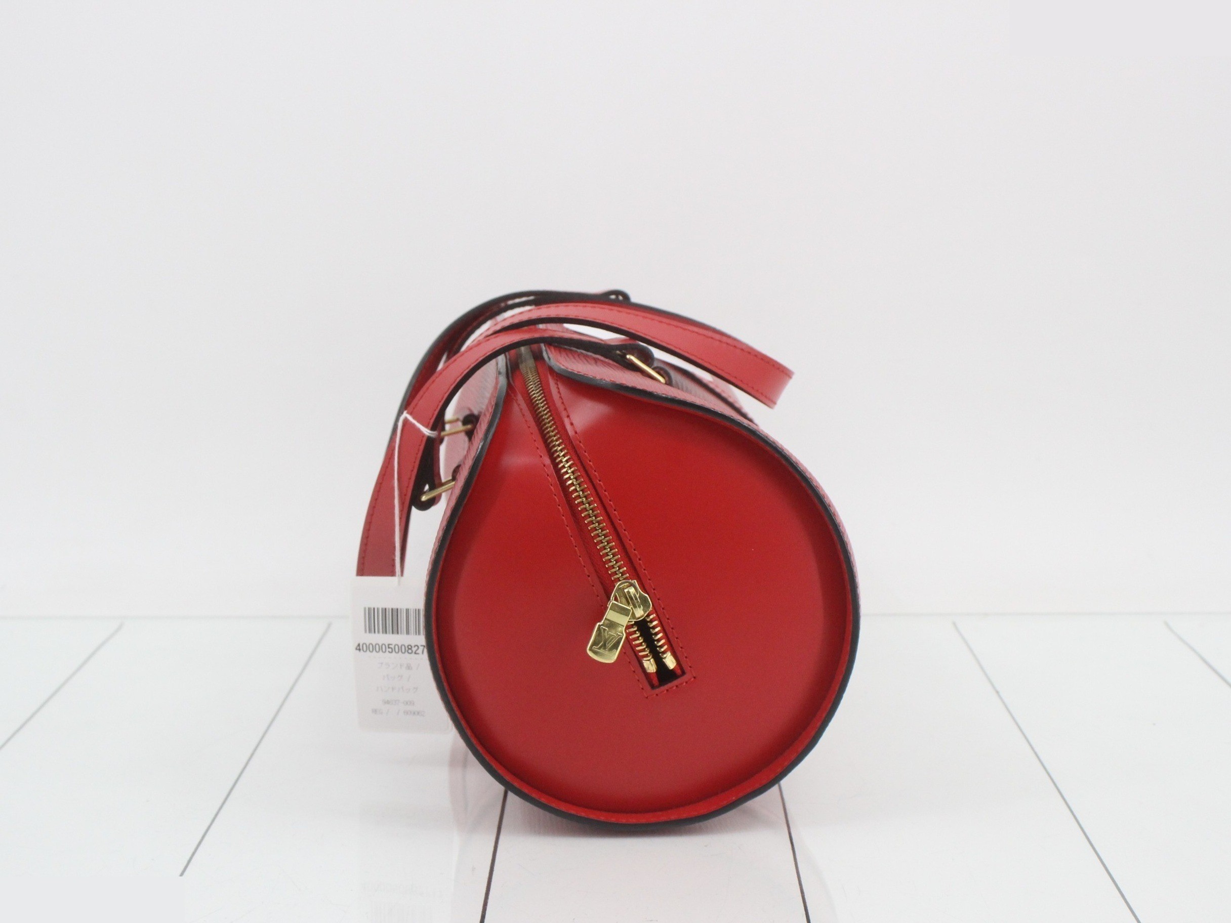 Epi Soufflot Castilian Red Handbag with Pouch — view 4