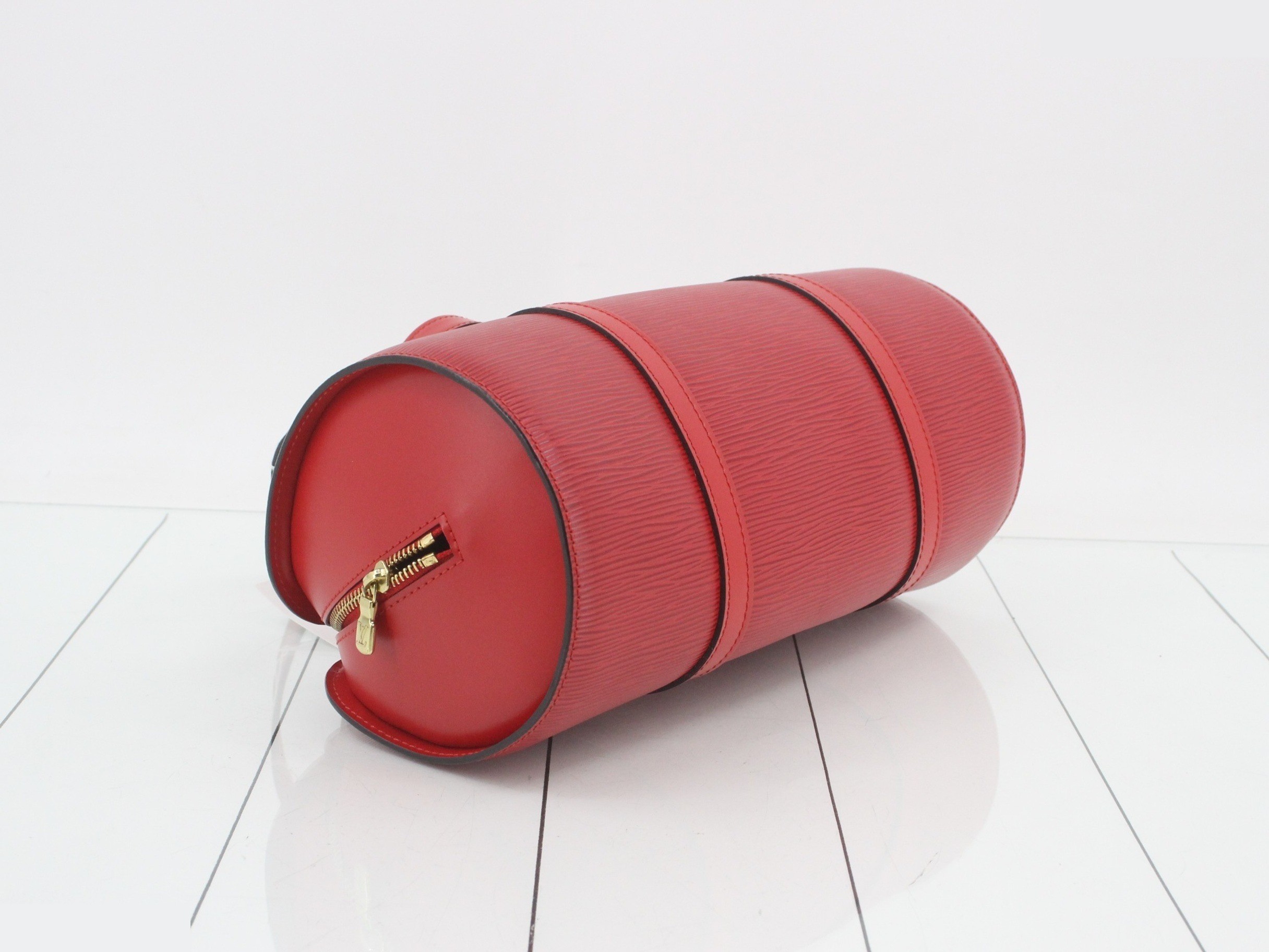 Epi Soufflot Castilian Red Handbag with Pouch — view 5