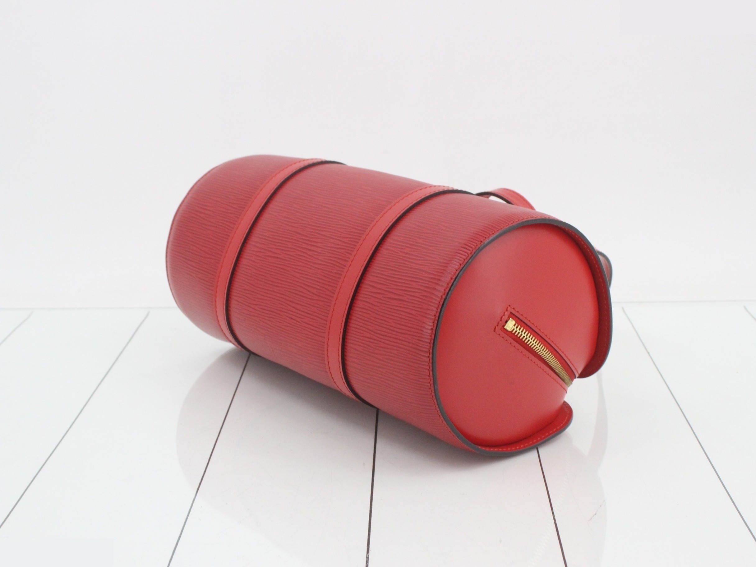 Epi Soufflot Castilian Red Handbag with Pouch — view 6