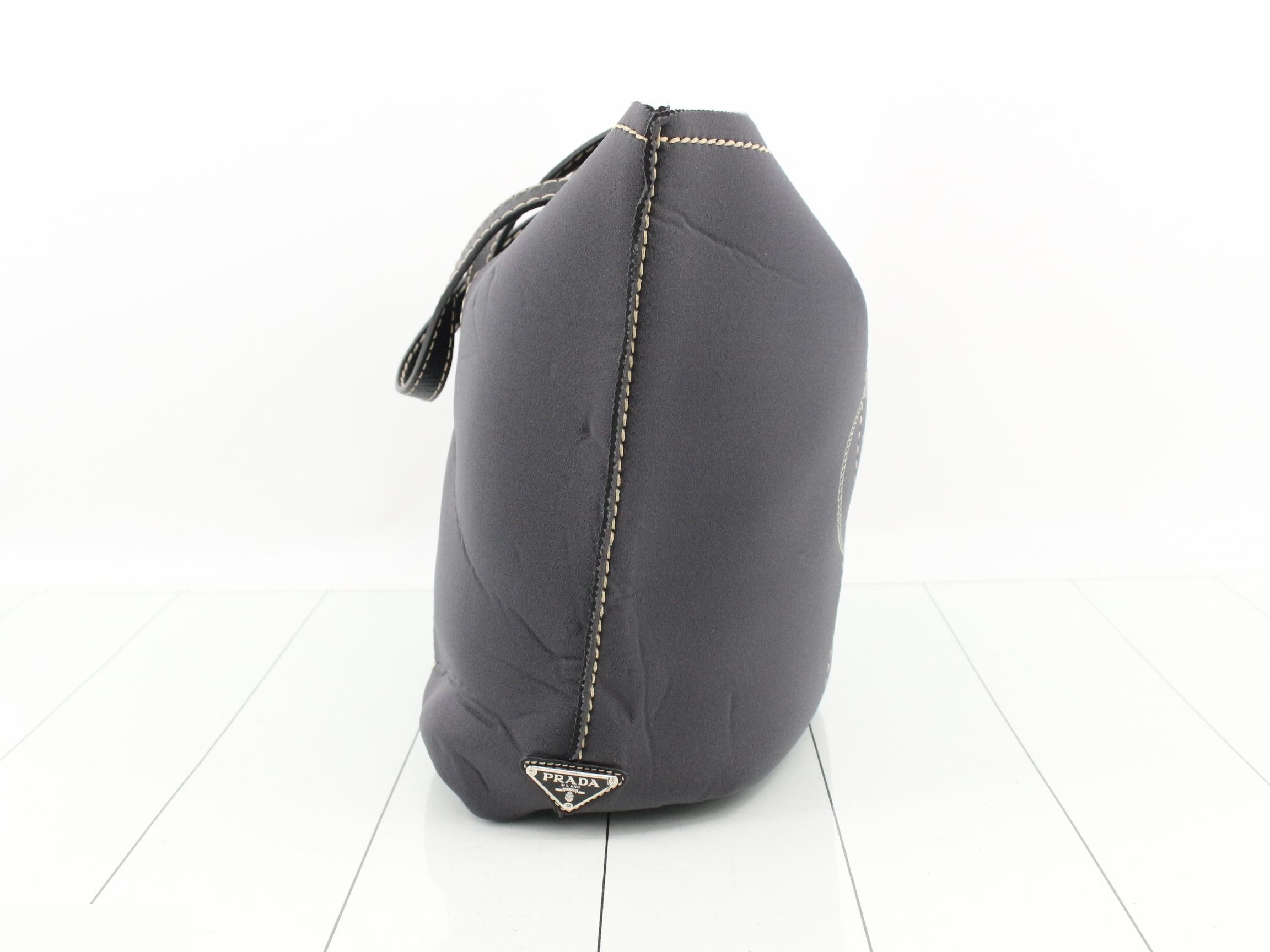 Neoprene tote bag with triangular logo — view 4