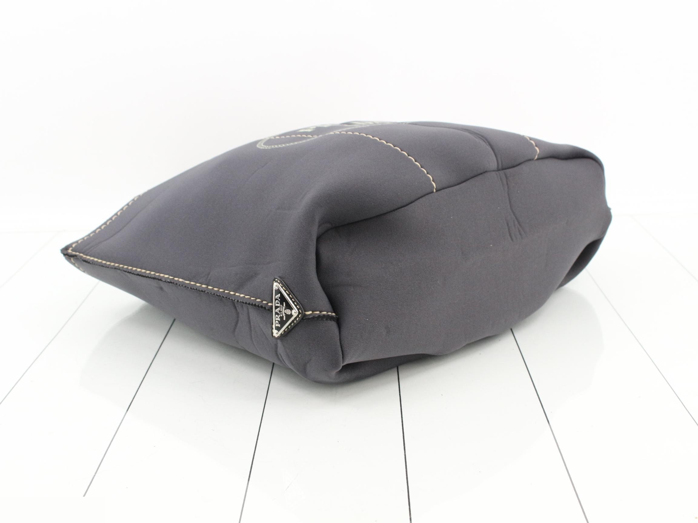 Neoprene tote bag with triangular logo — view 5