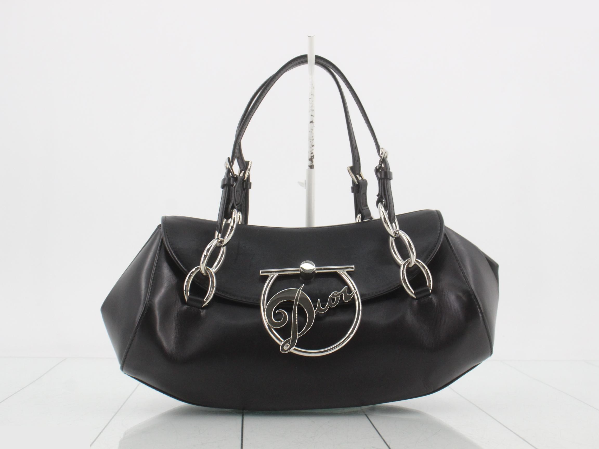 Leather Tiva John Galliano era chain shoulder bag