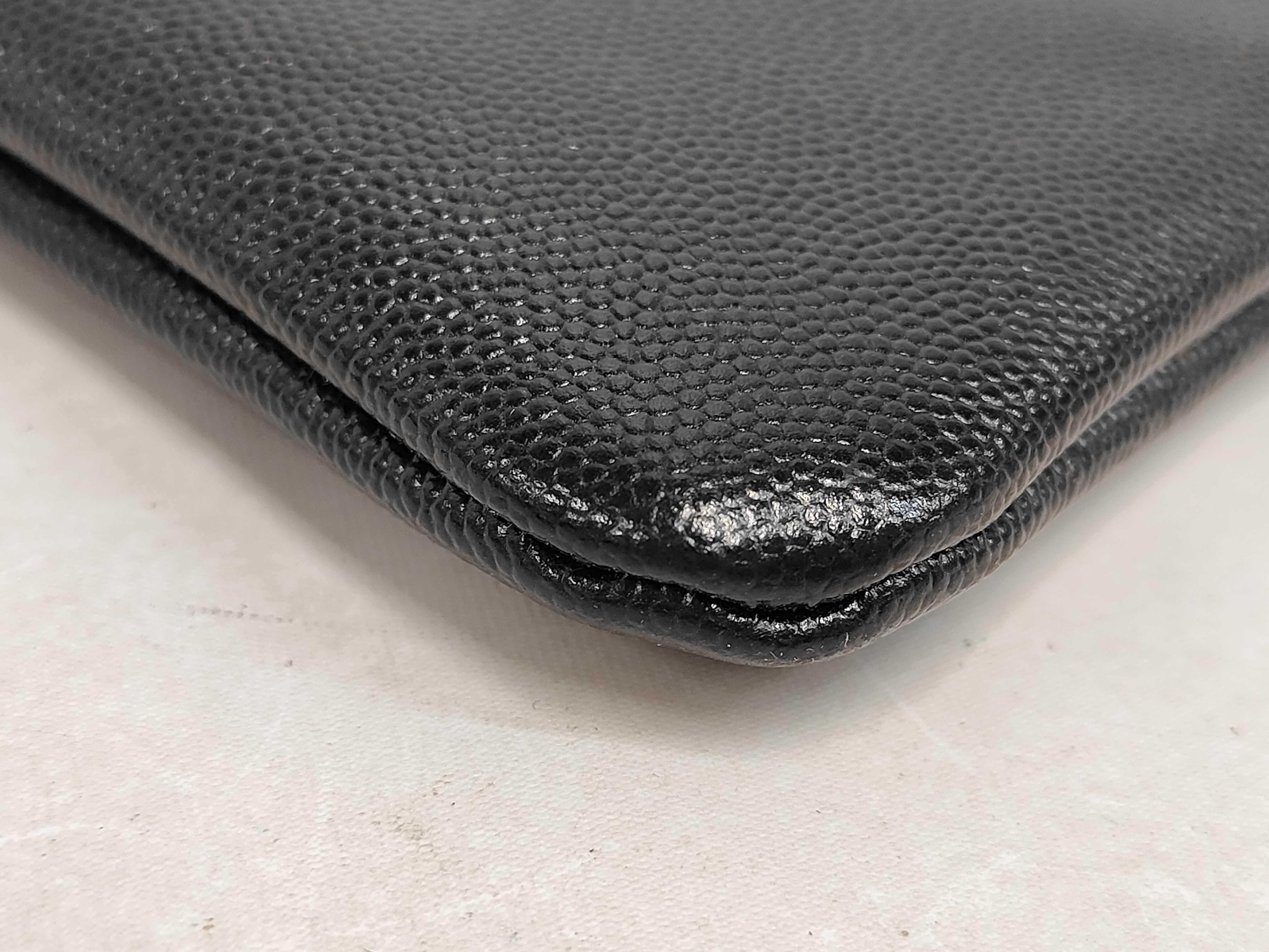 Caviar Skin Deauville Metal Studded Clutch Bag — view 3