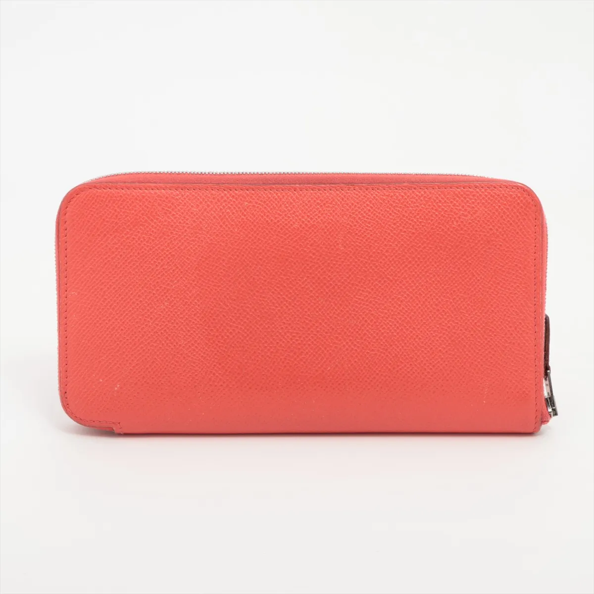 Azap Long Silk In Veau Epsom Round Zip Wallet Red Silver Hardware A: 2017 — view 2