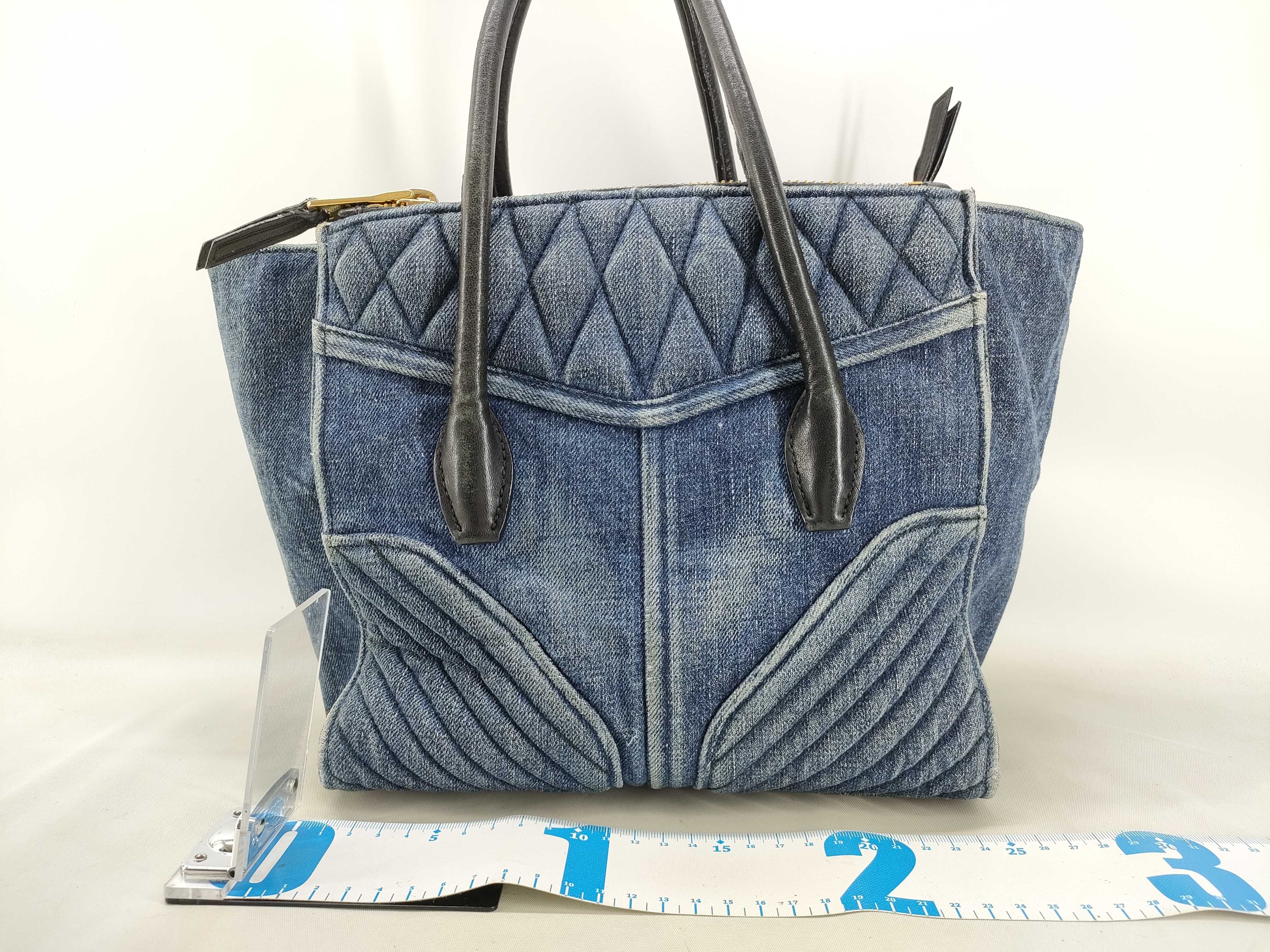 denim/biker handbag — view 2