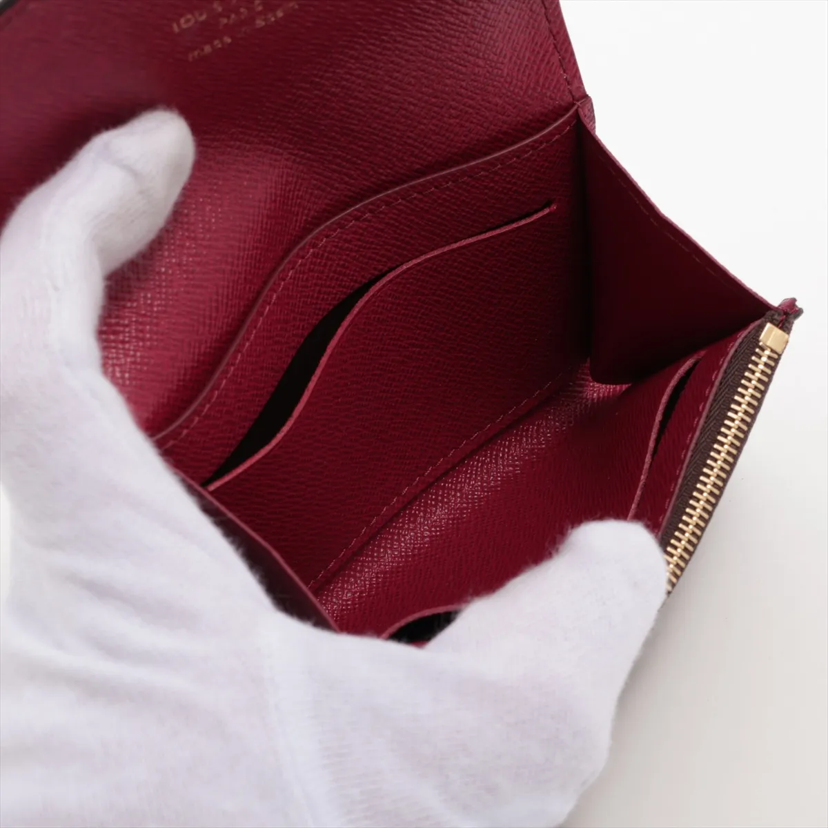 Monogram Portemonnaie Rosalie M41939 Fuchsia Coin Case (RFID detected) — view 4