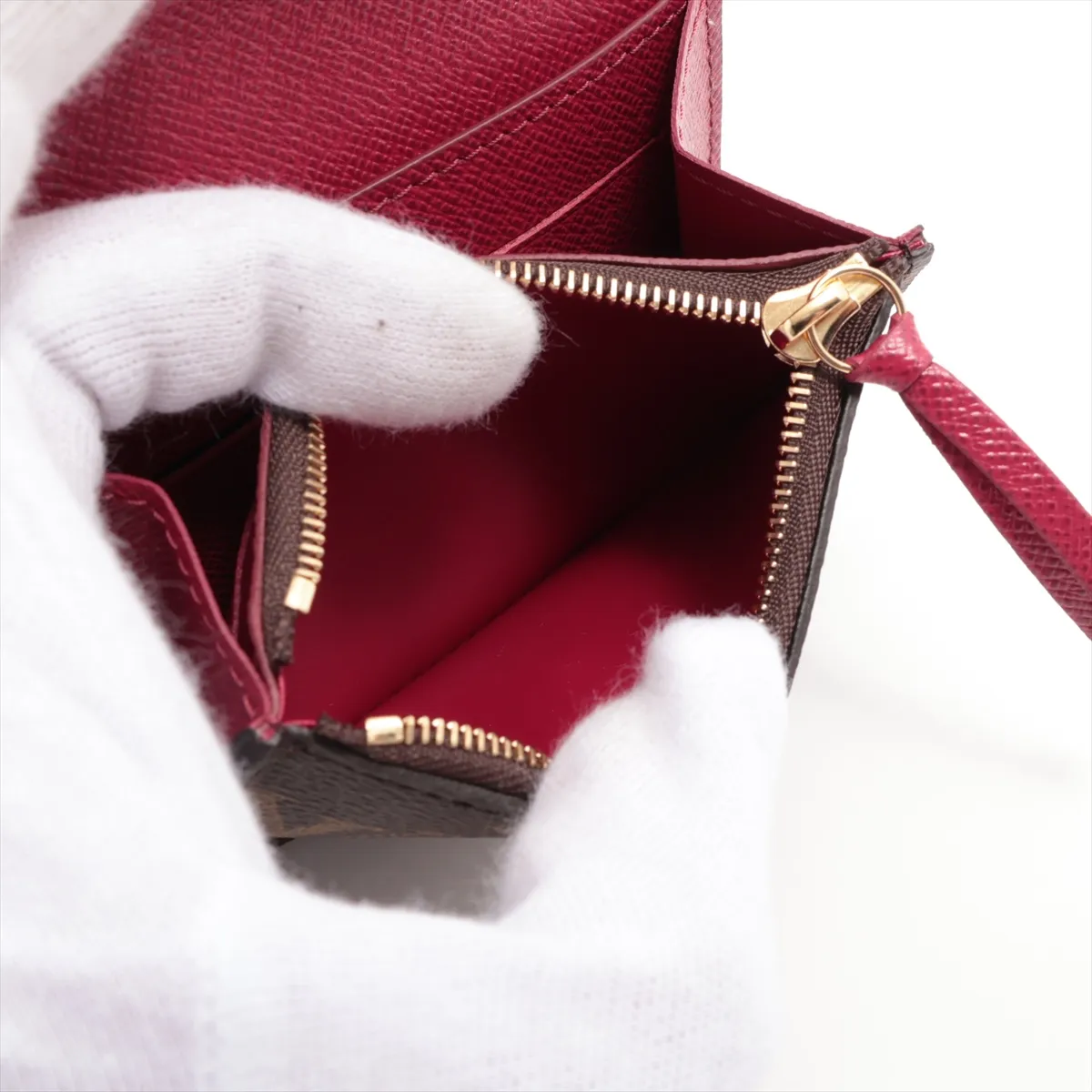 Monogram Portemonnaie Rosalie M41939 Fuchsia Coin Case (RFID detected) — view 5