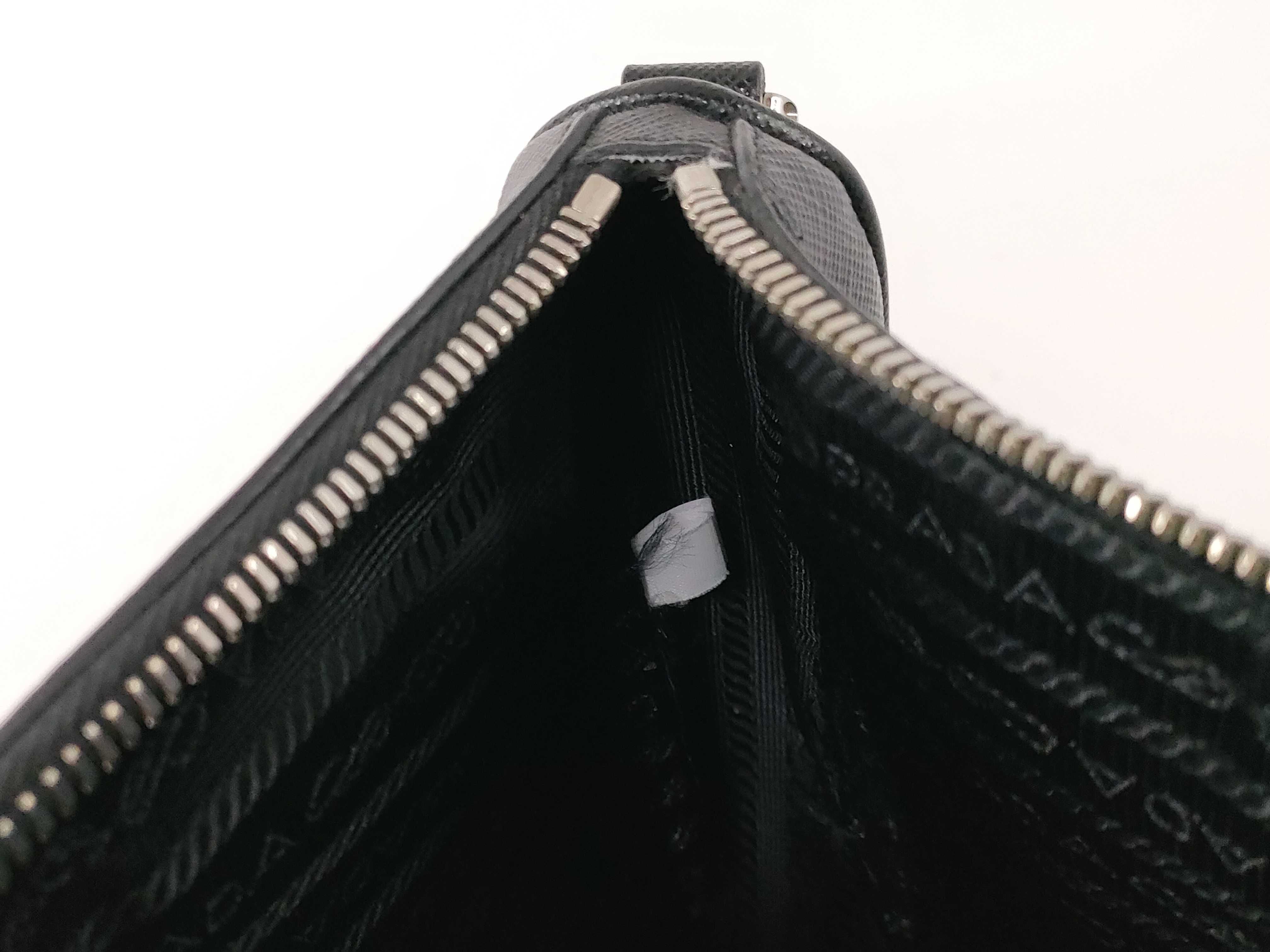 Saffiano Leather Shoulder Bag with Pouch — view 11