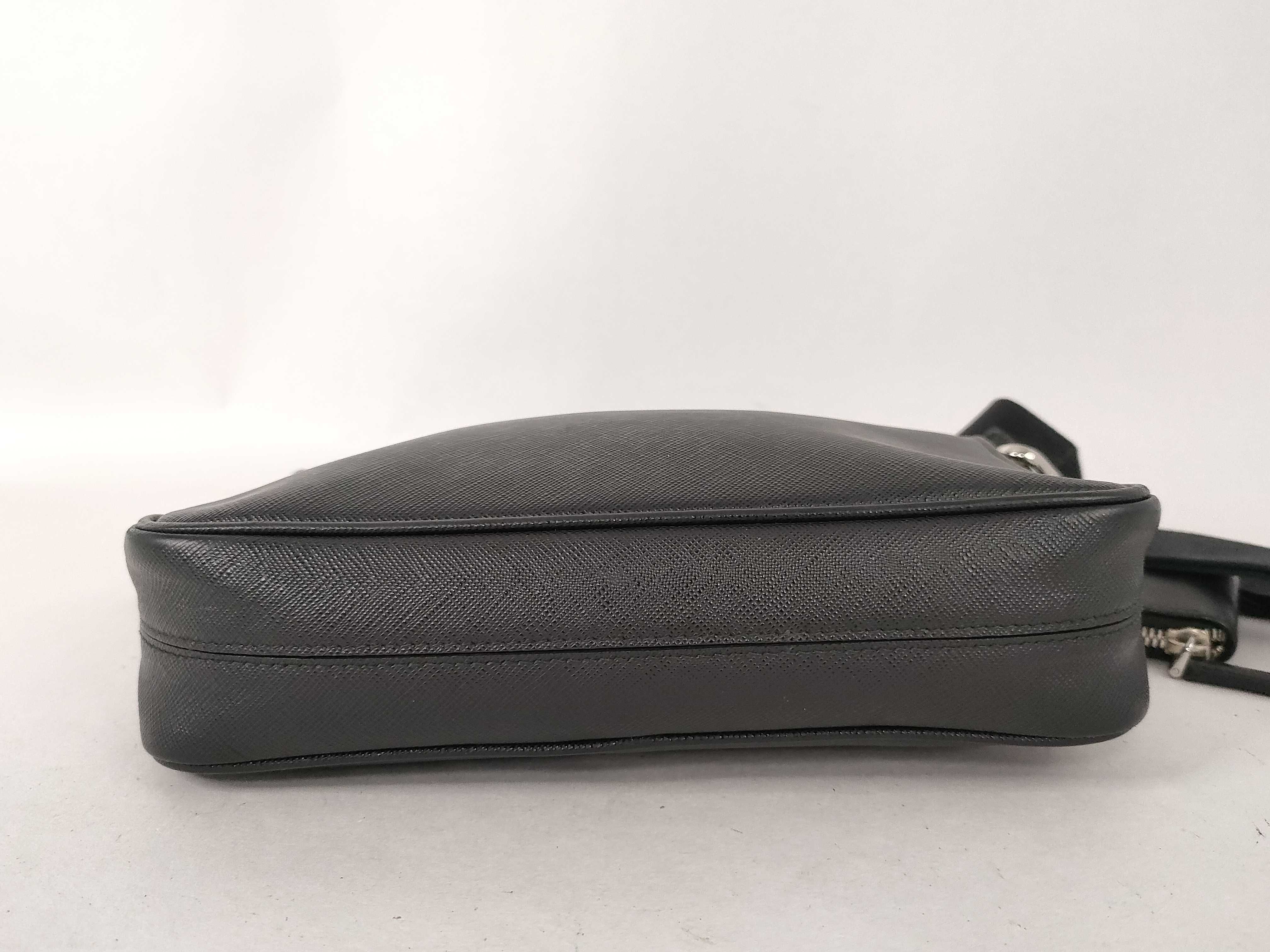 Saffiano Leather Shoulder Bag with Pouch — view 7