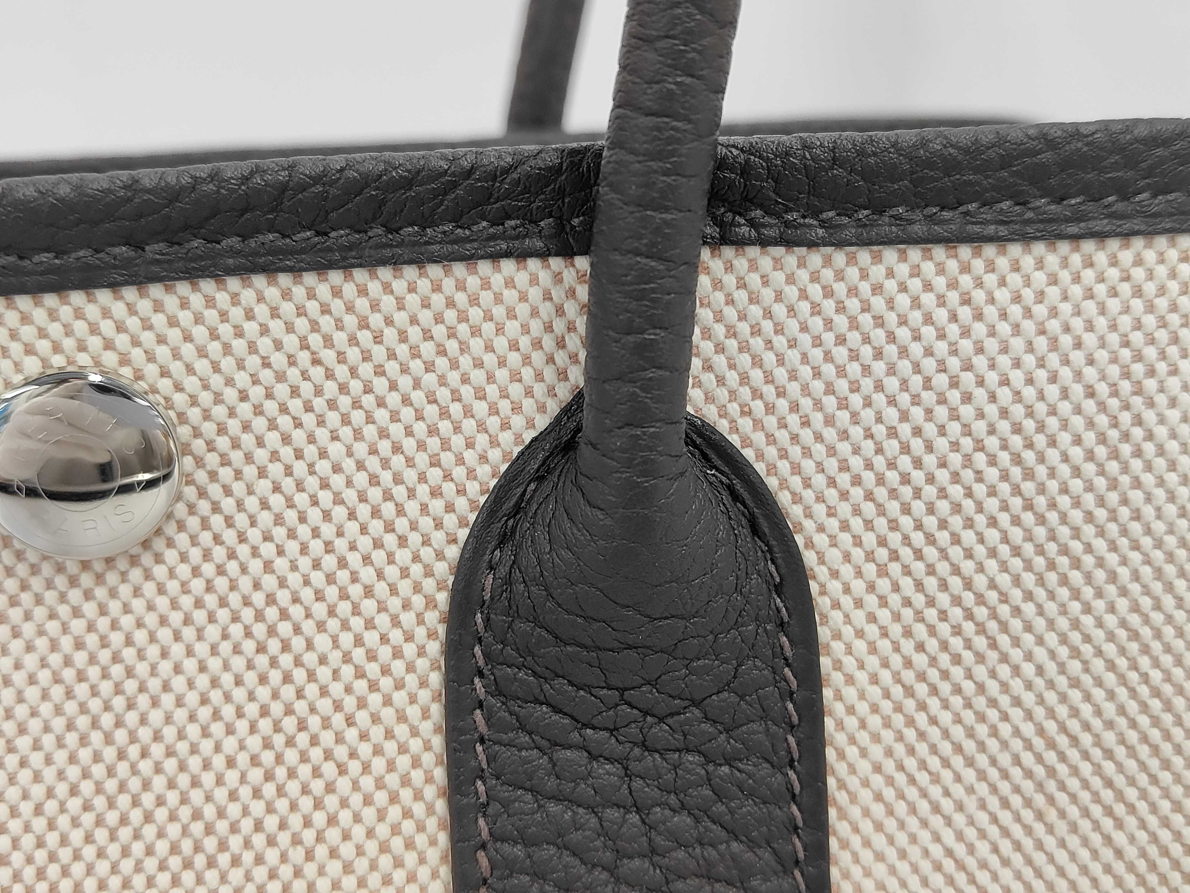 Neo Garden 23 Beblanc/Ecru x Toile H/Negonda x Silver Hardware x K Stamp Handbag — view 9
