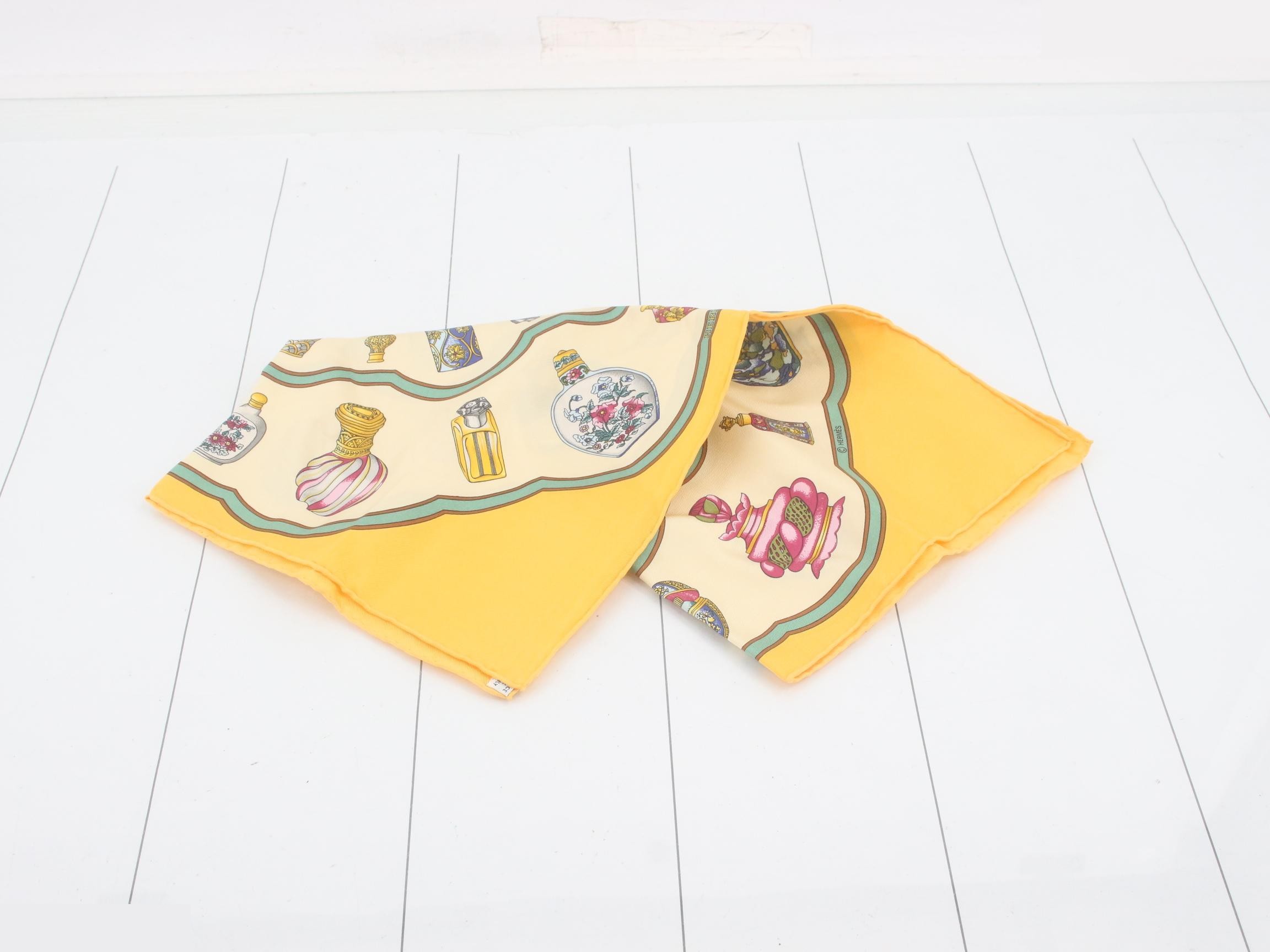 Carre perfume bottle silk scarf — view 2