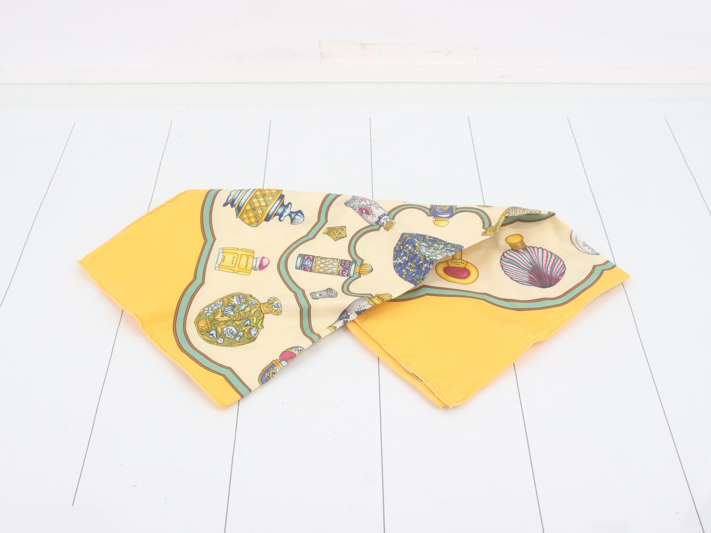 Carre perfume bottle silk scarf — view 3