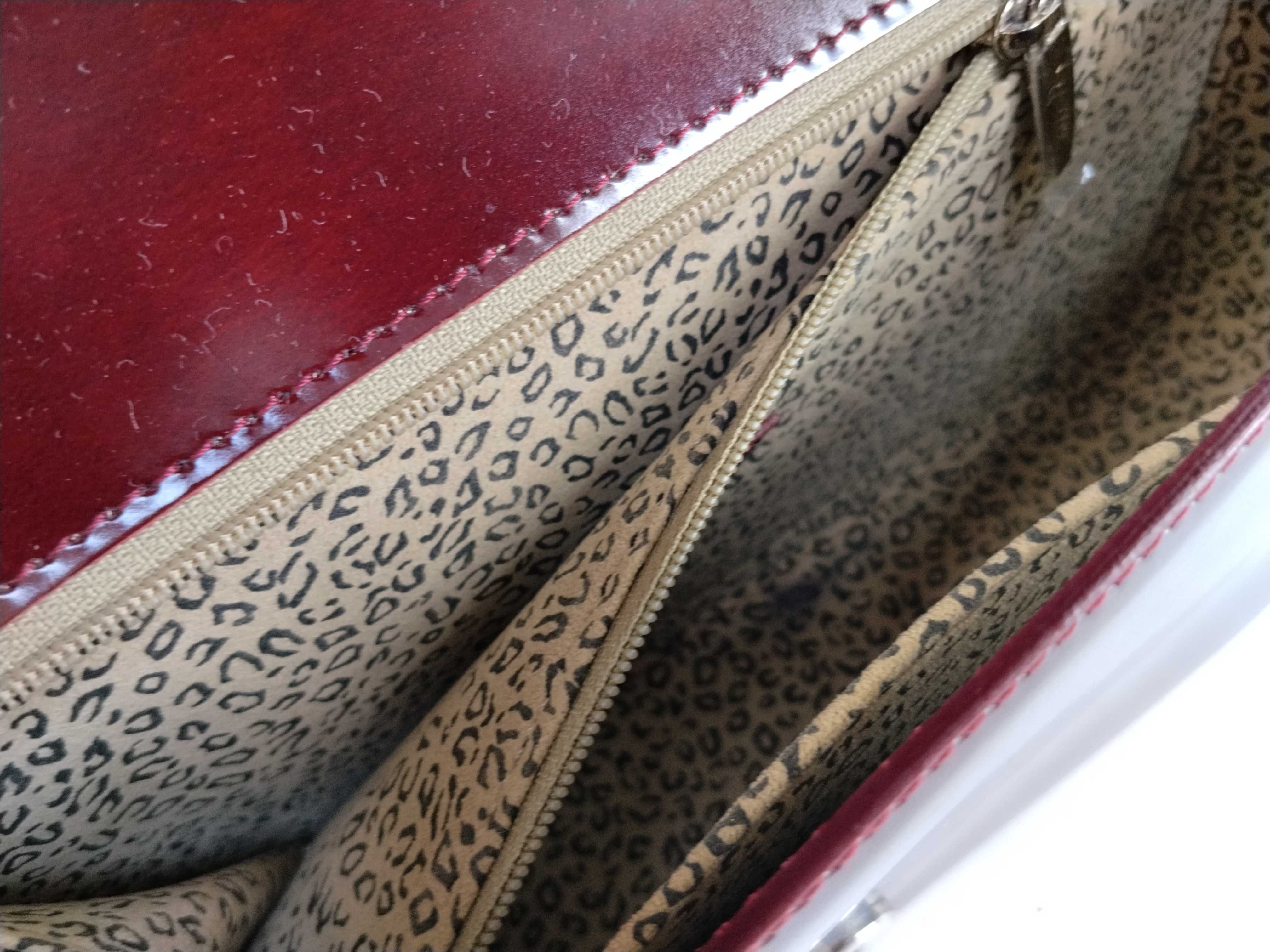 Panther Shoulder Bag, Bordeaux — view 10