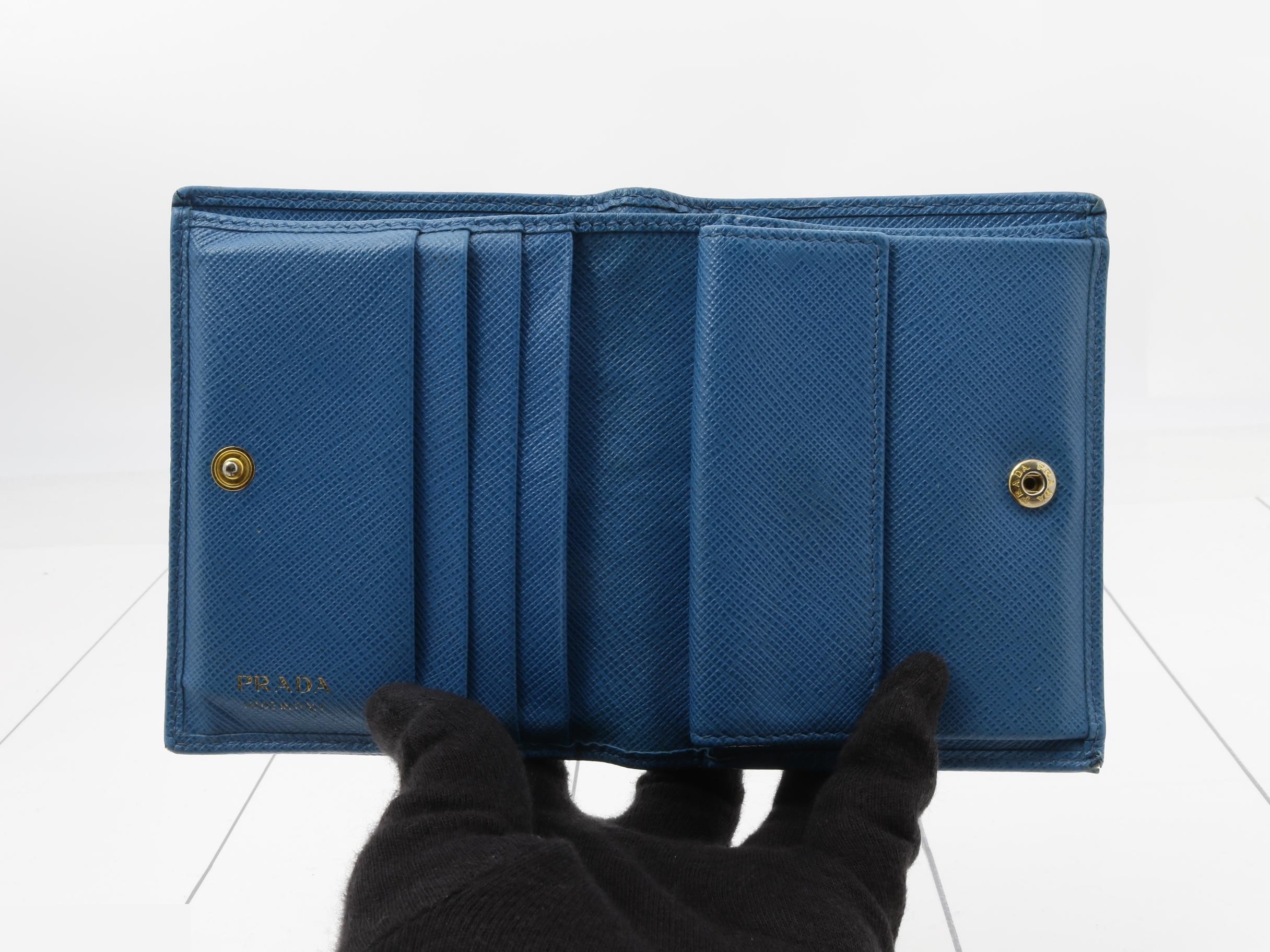 1MV204 Compact Wallet Saffiano Leather Wallet — view 4