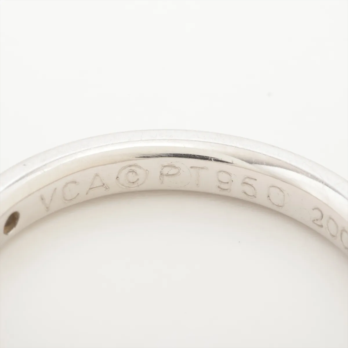 Infinie Etoile 3P Diamond Ring, Pt950, 5.1g, Initials, BL40708, Hallmark — view 4
