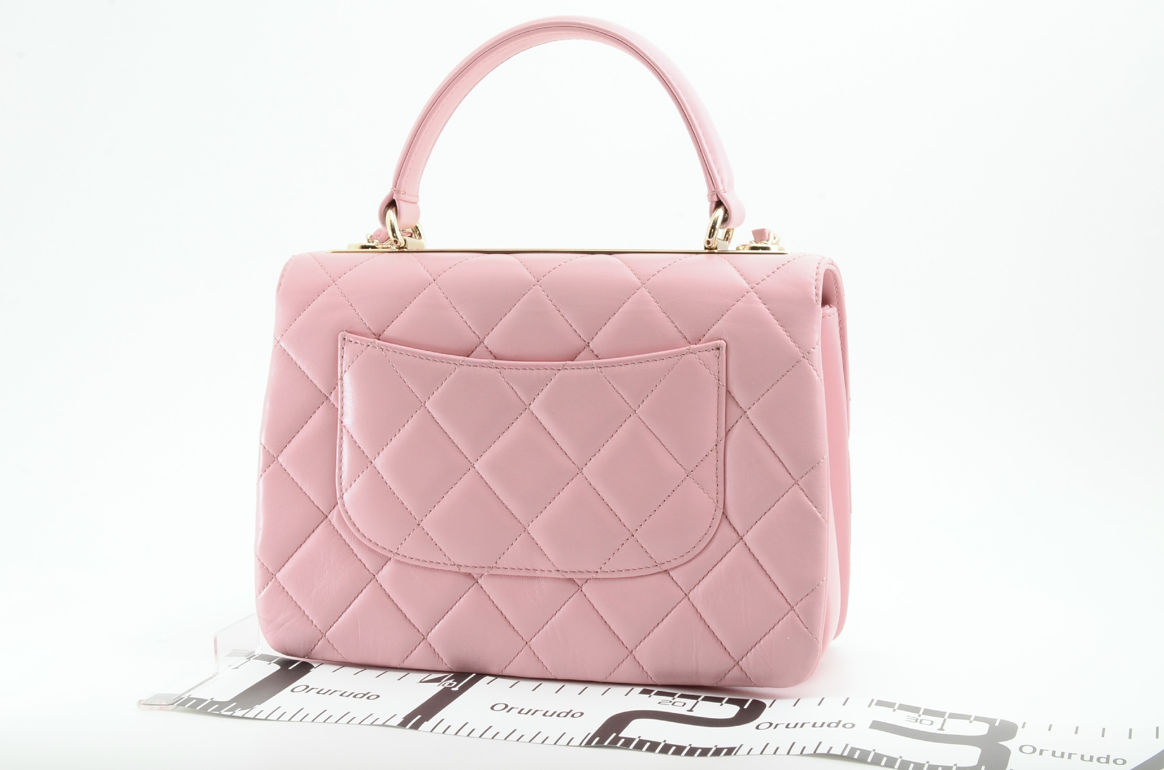 Matelassé Top Handle Chain Shoulder Bag - Trendy CC Shoulder Bag — view 2
