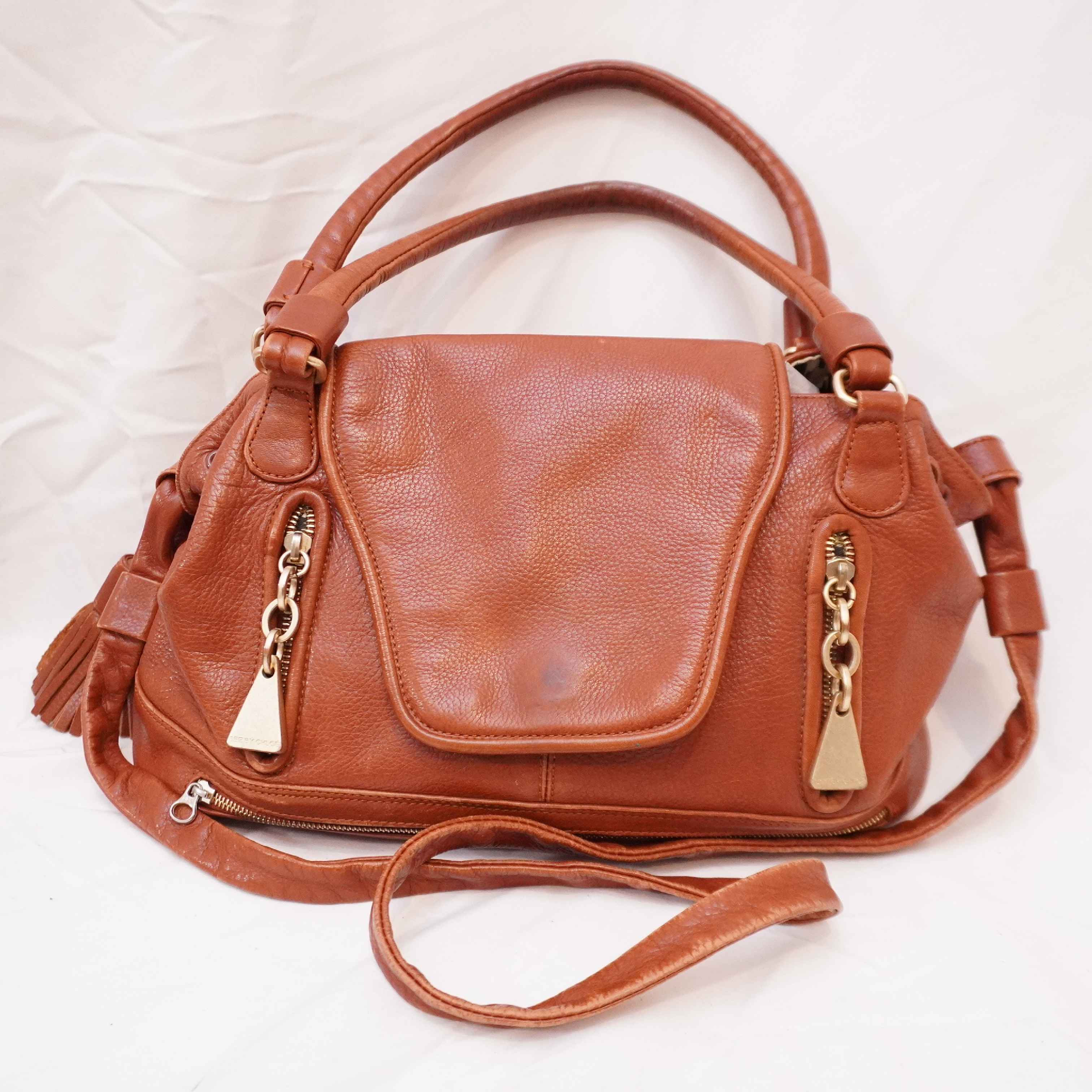 SEE BY CHLOE 2-way genuine leather shoulder bag/handbag