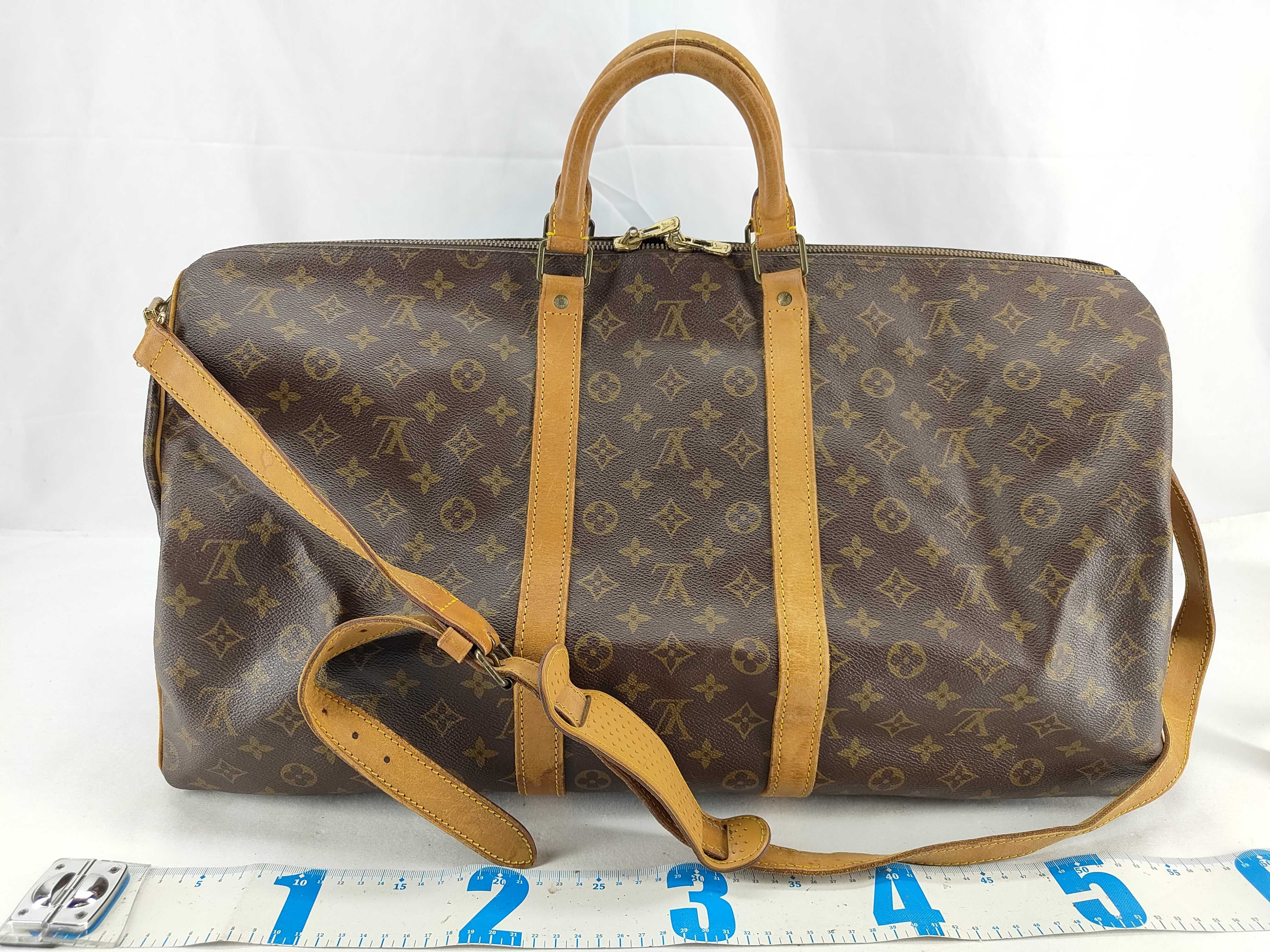 Monogram LV Keepall Bandoulière 55 Monogram Boston Bag — view 2