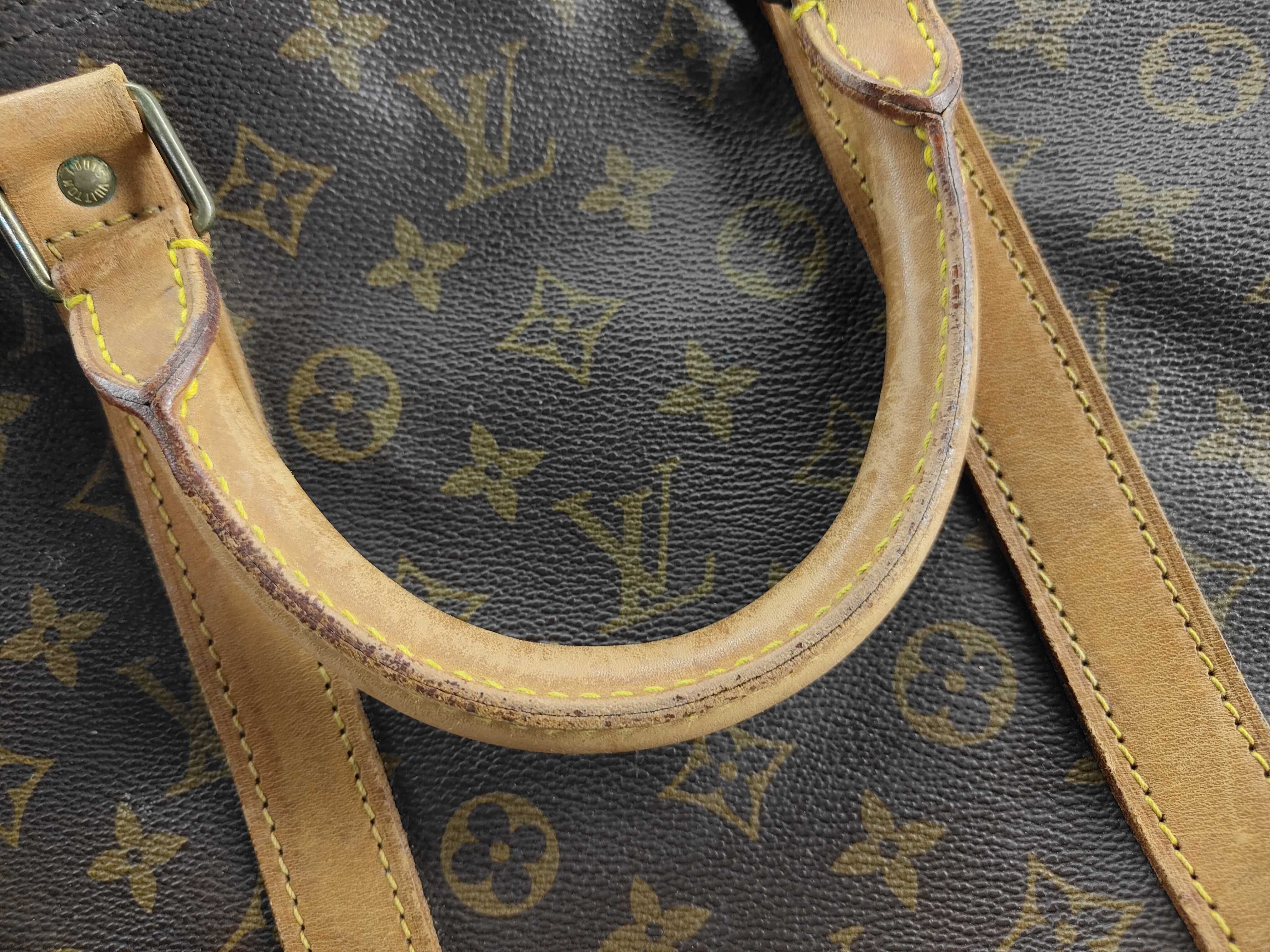 Monogram LV Keepall Bandoulière 55 Monogram Boston Bag — view 15