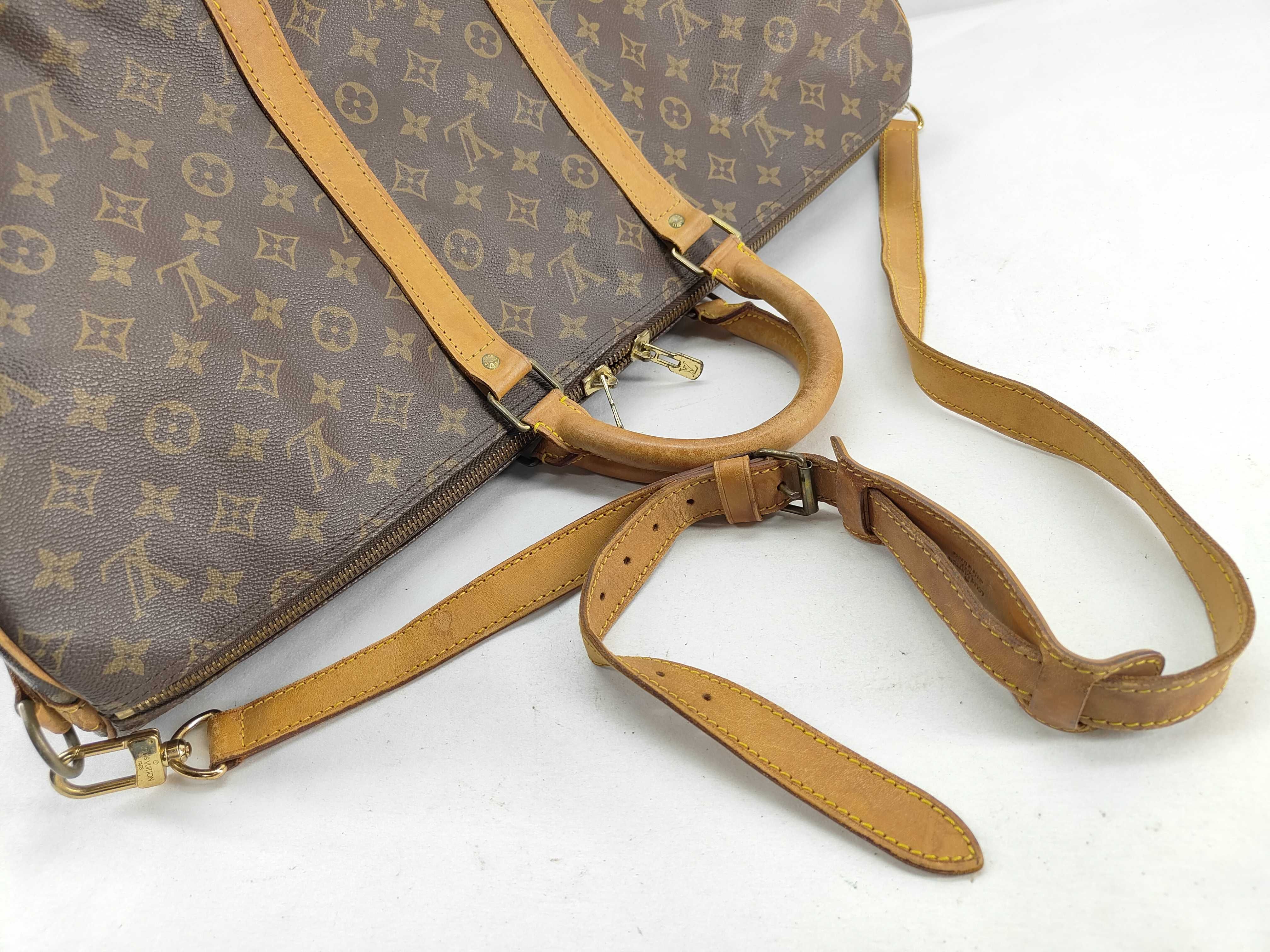 Monogram LV Keepall Bandoulière 55 Monogram Boston Bag — view 4