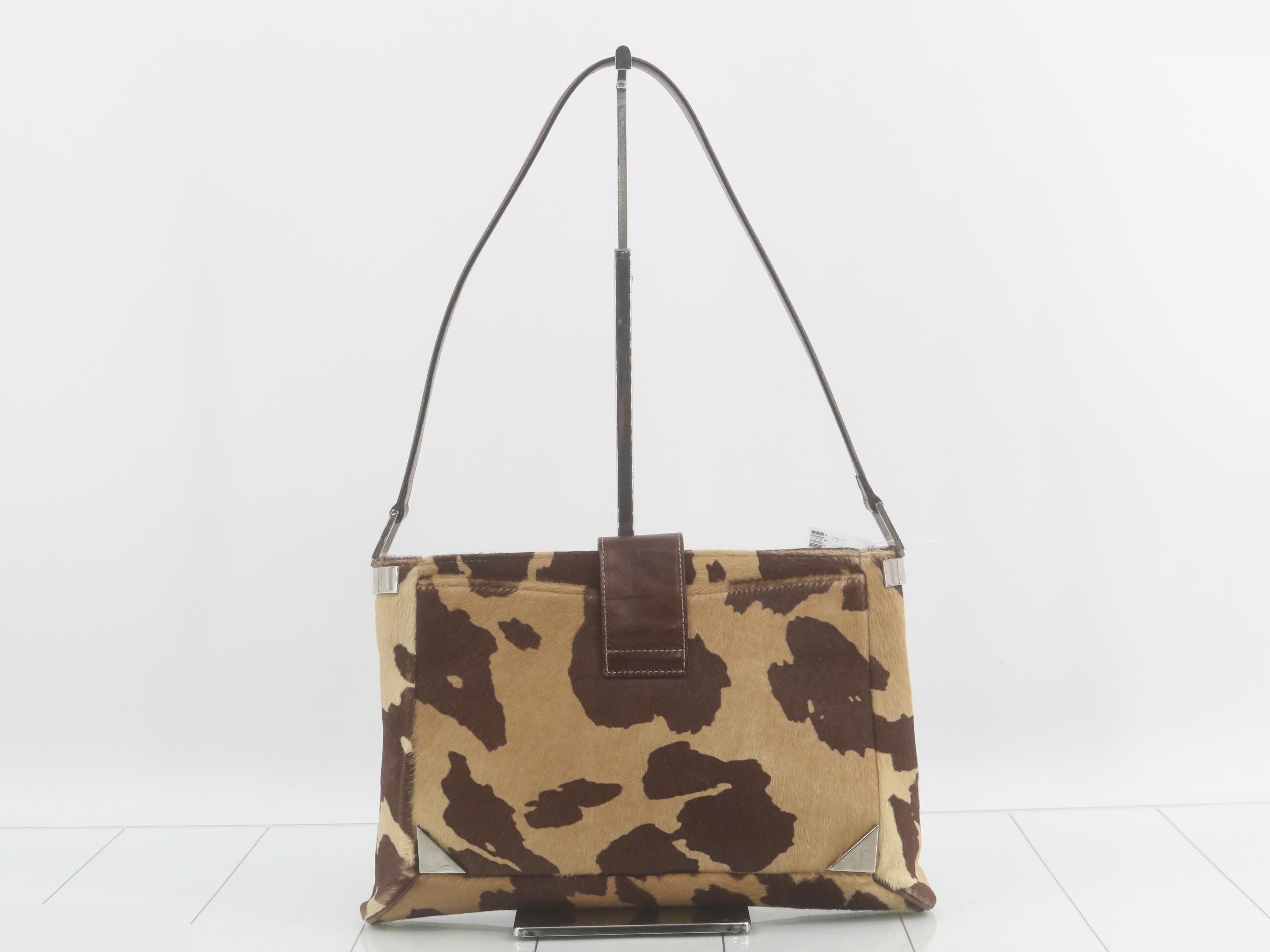 Calf hair shoulder bag — view 2
