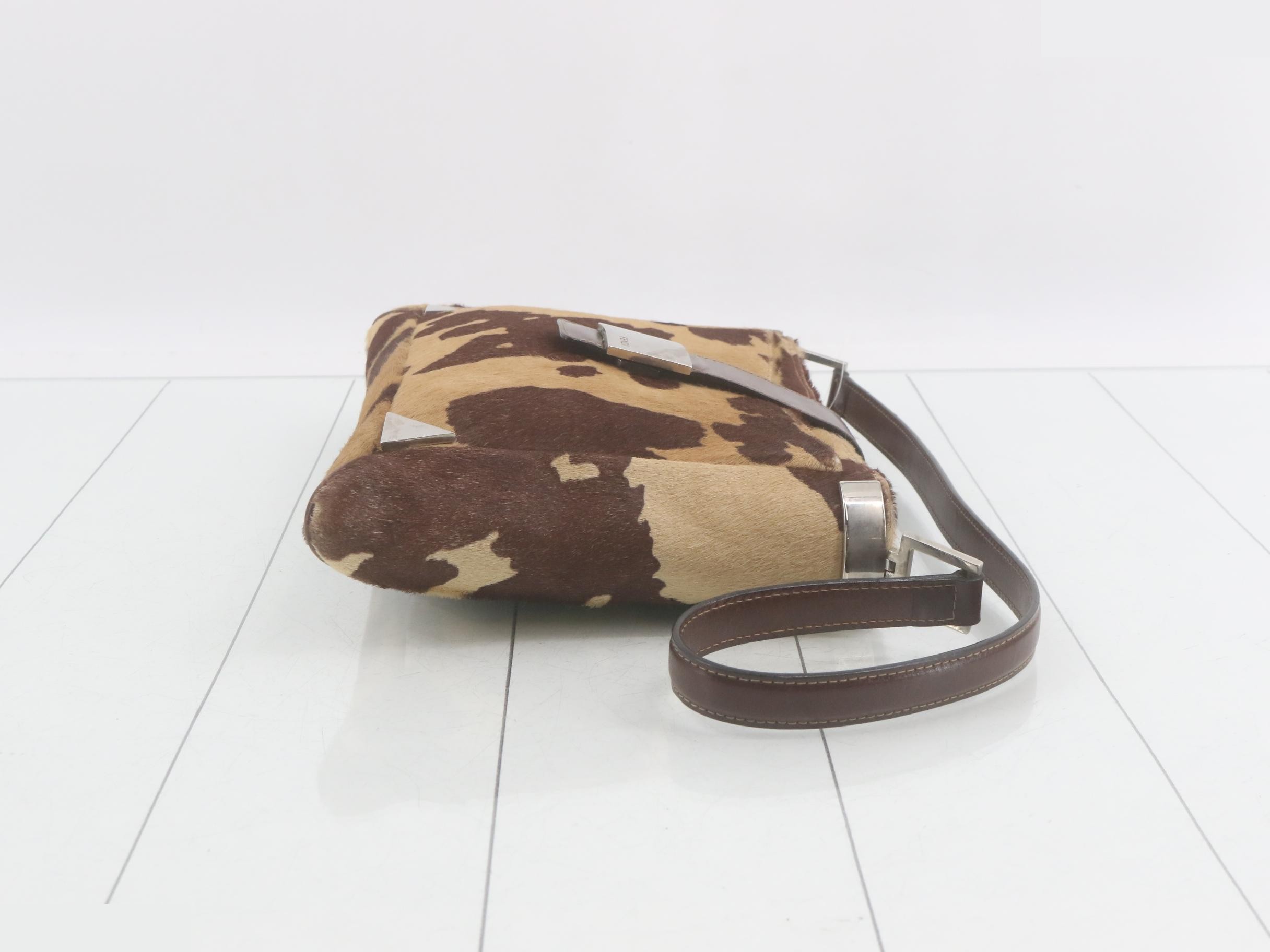 Calf hair shoulder bag — view 3
