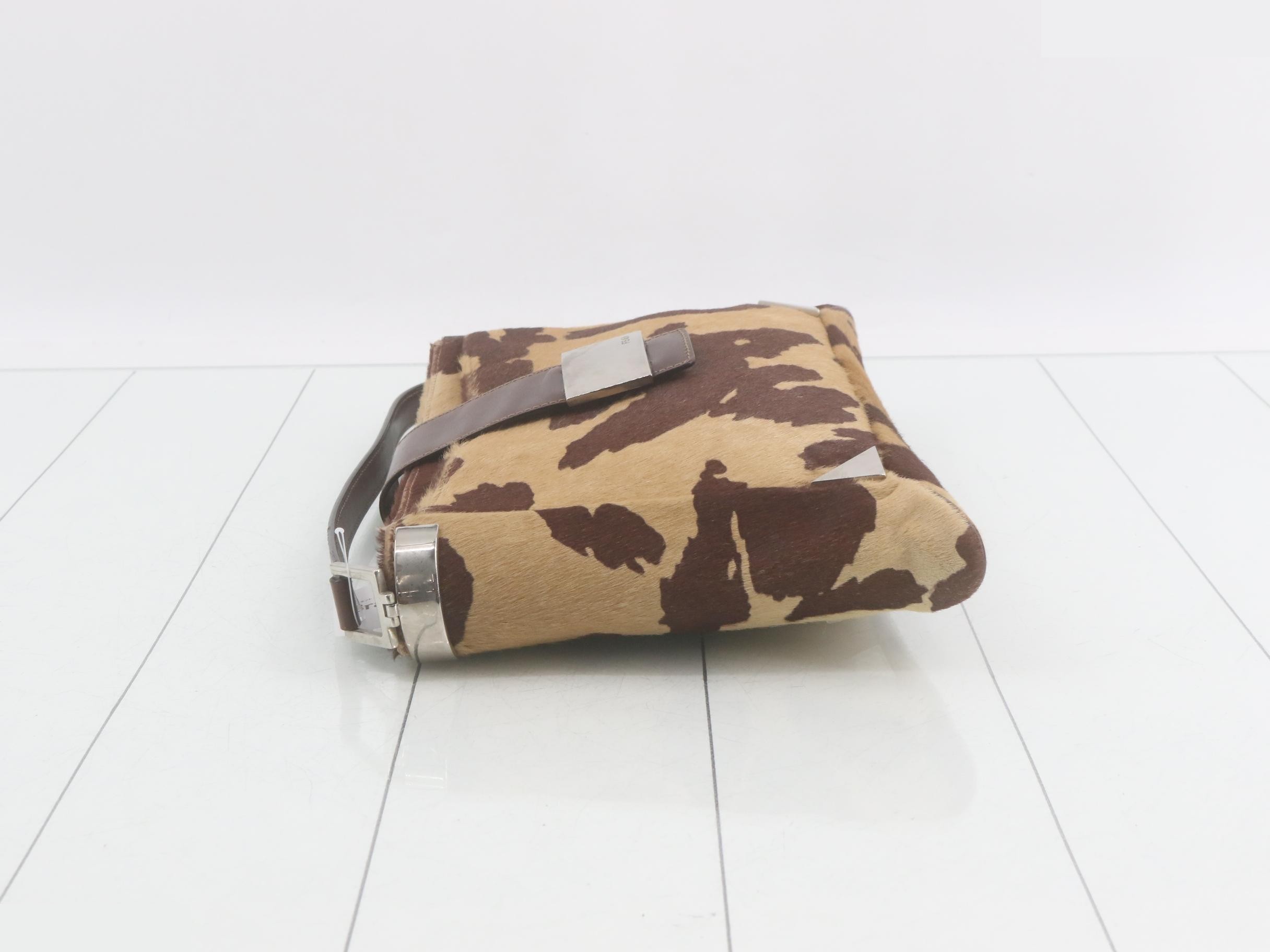 Calf hair shoulder bag — view 4