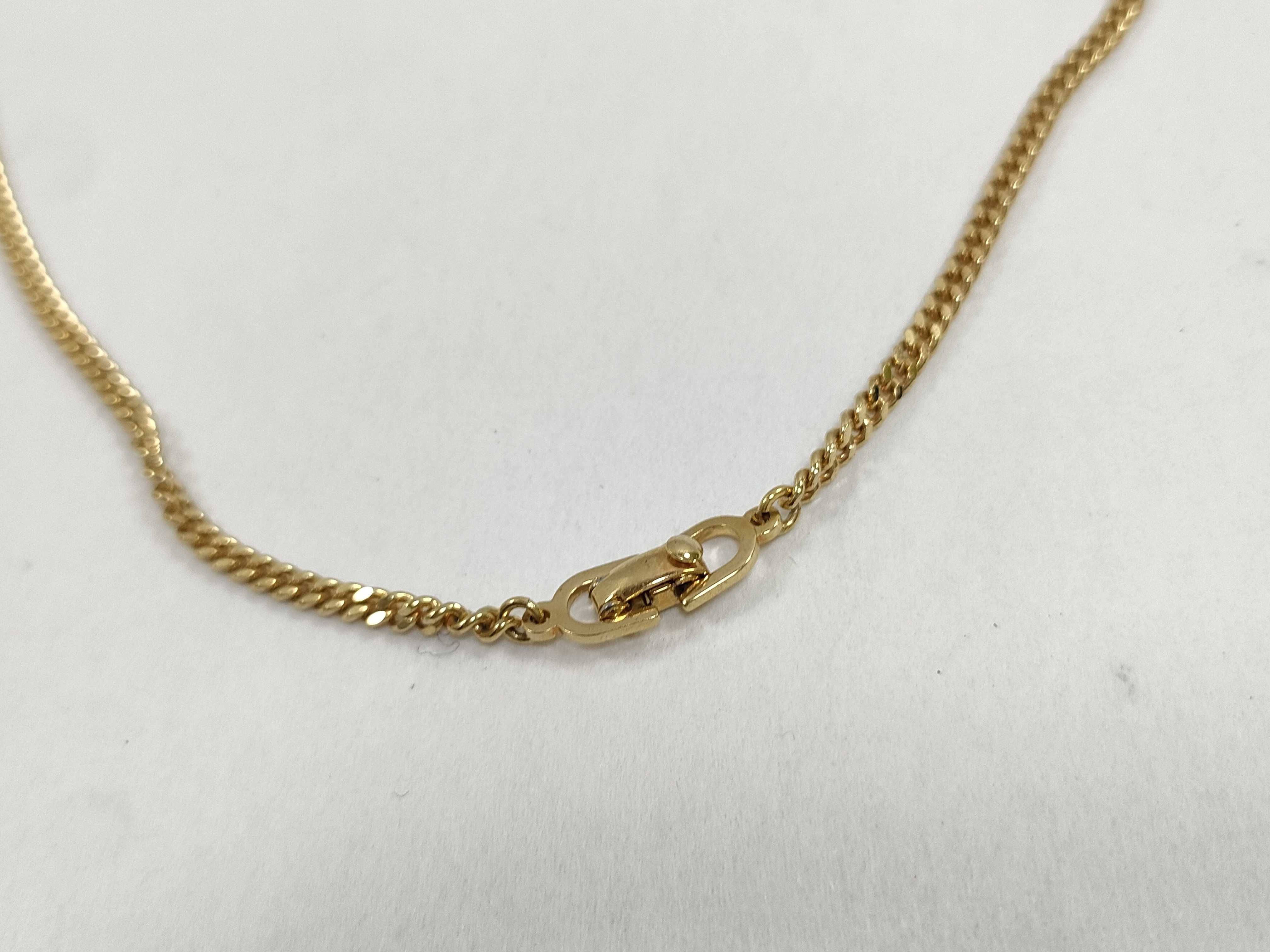 Necklace, Gold with Black Plate — view 6