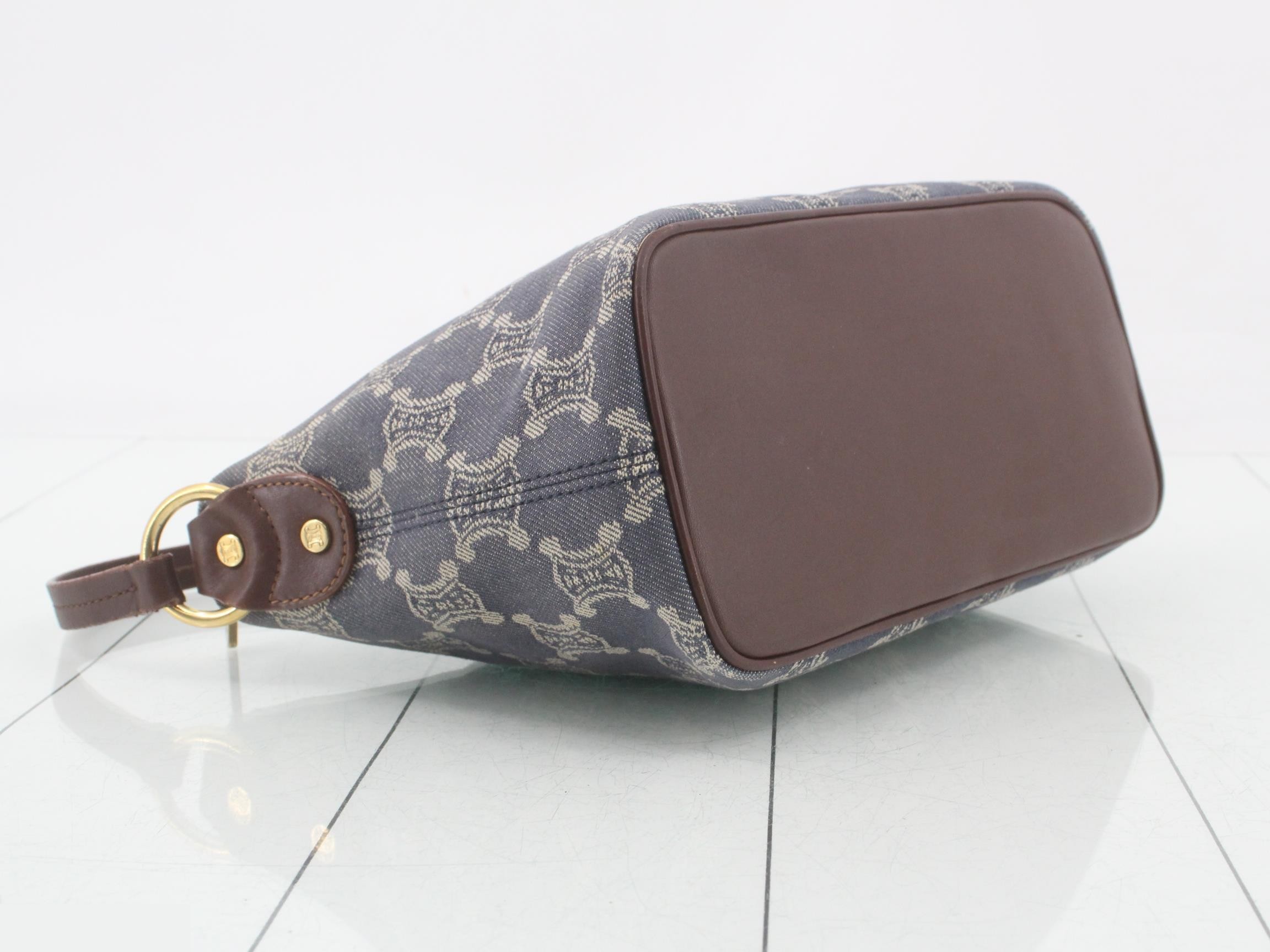 Paris Macadam Denim One-Shoulder Pouch — view 5