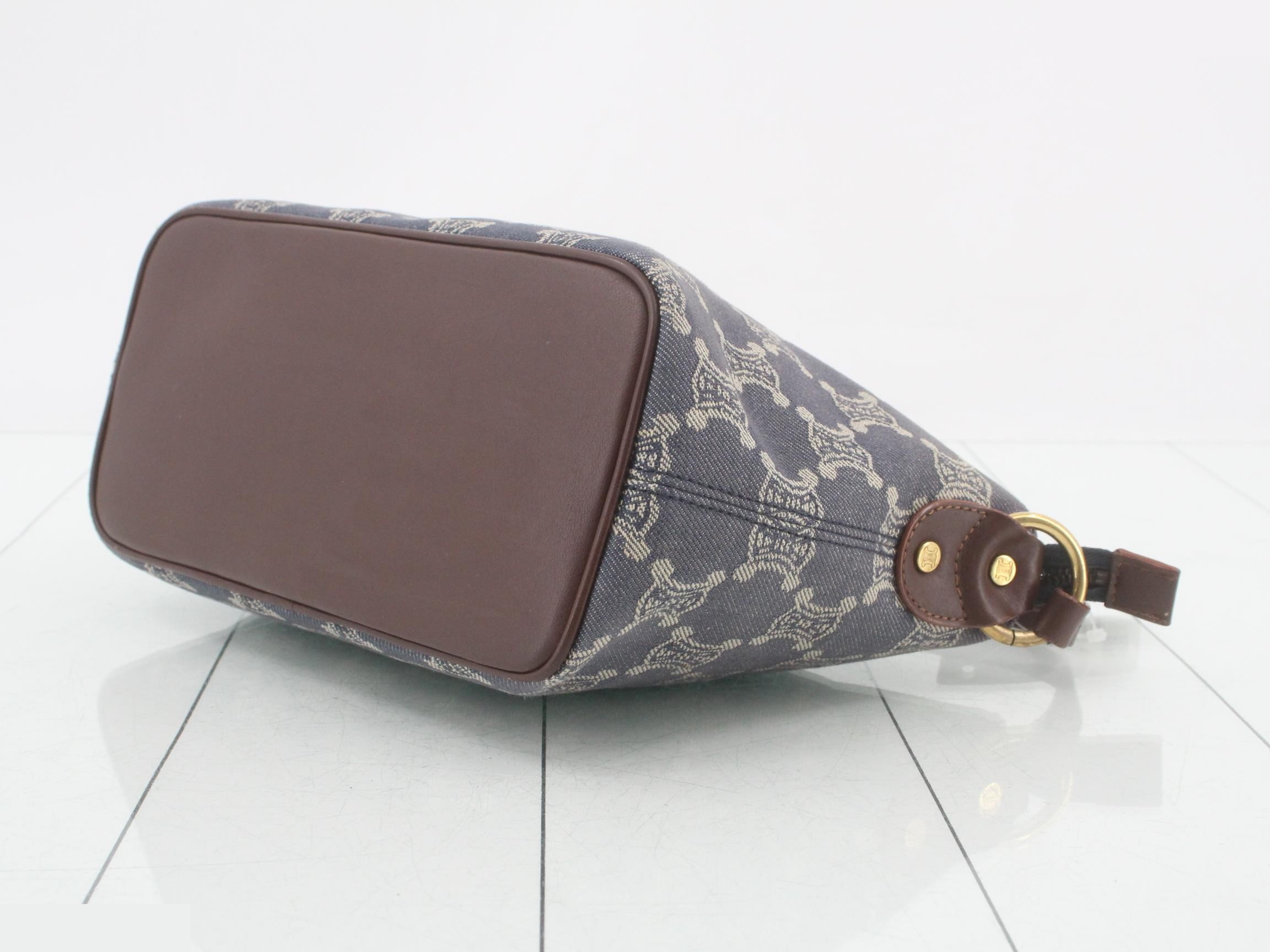 Paris Macadam Denim One-Shoulder Pouch — view 6