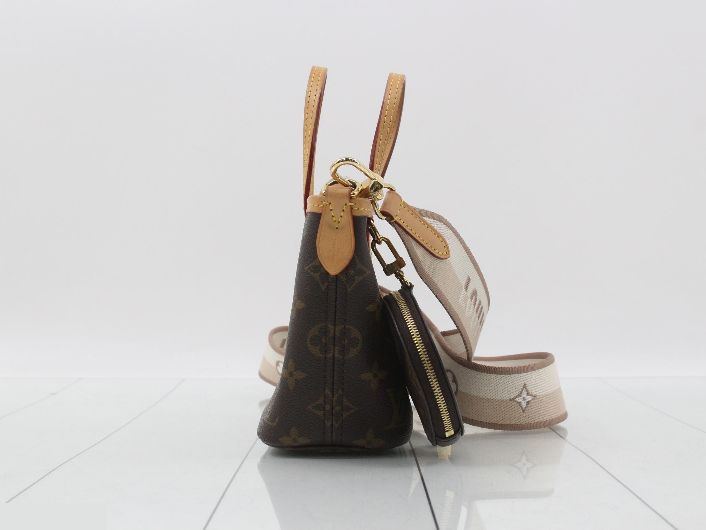 Monogram Neverfull BB with pouch, IC chip detected. — view 4