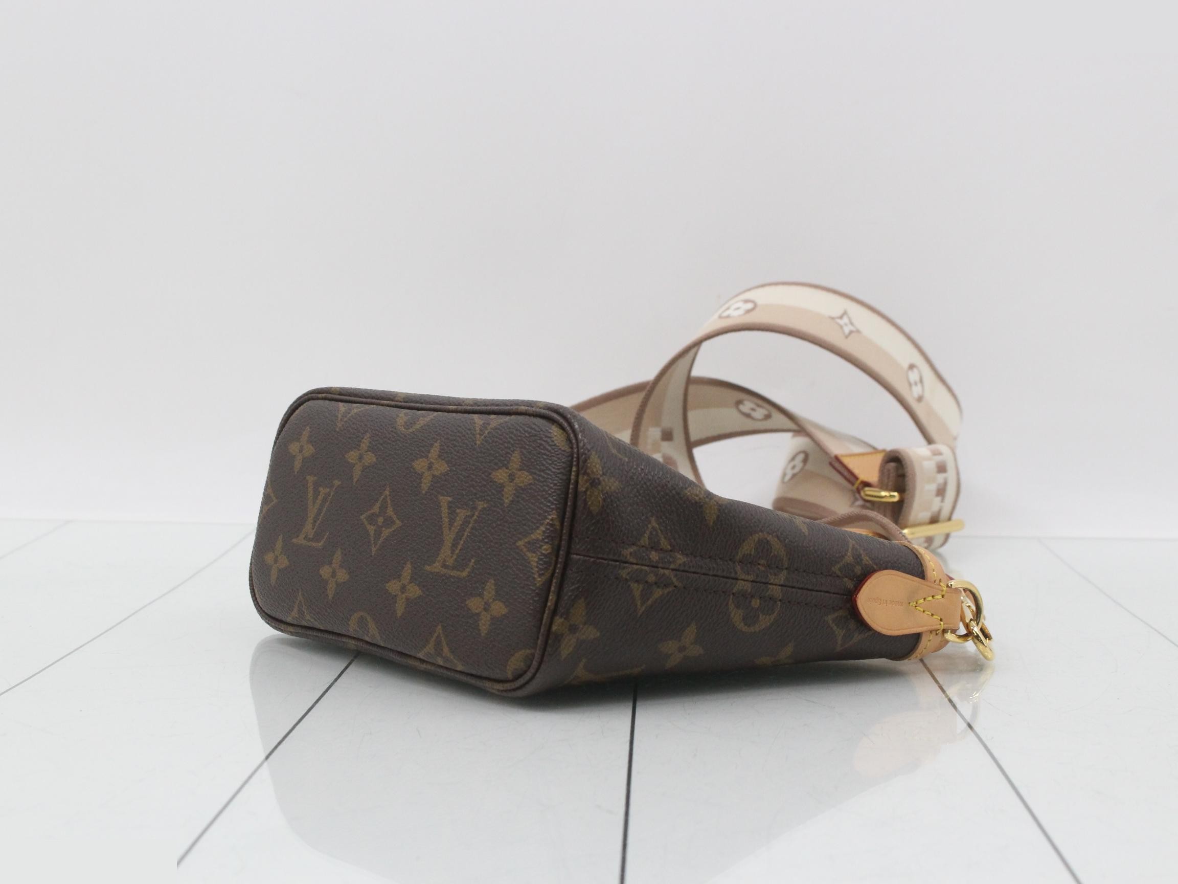 Monogram Neverfull BB with pouch, IC chip detected. — view 6