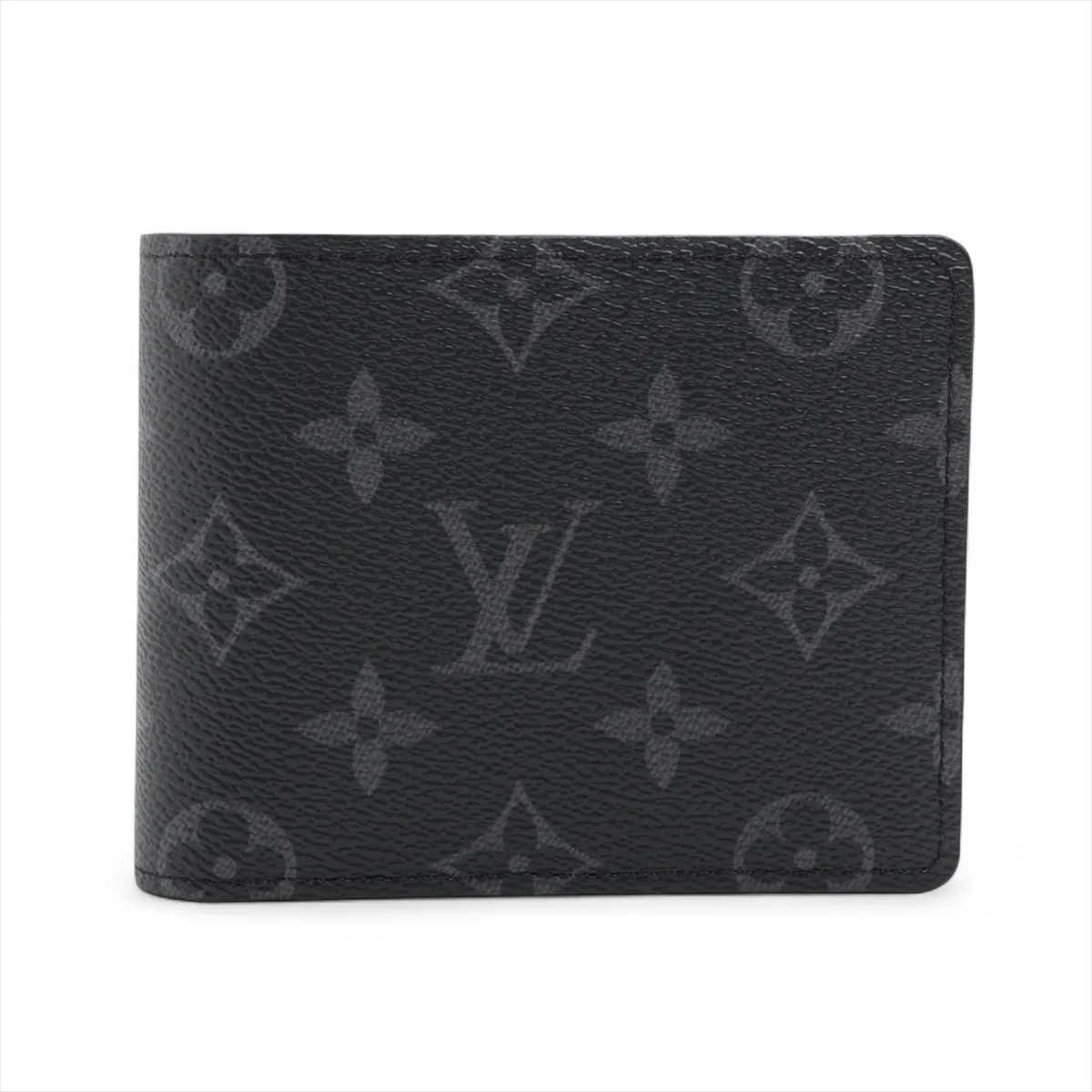 Monogram Eclipse Portefeuille Multiple M61695 Black Compact Wallet (RFID detected)
