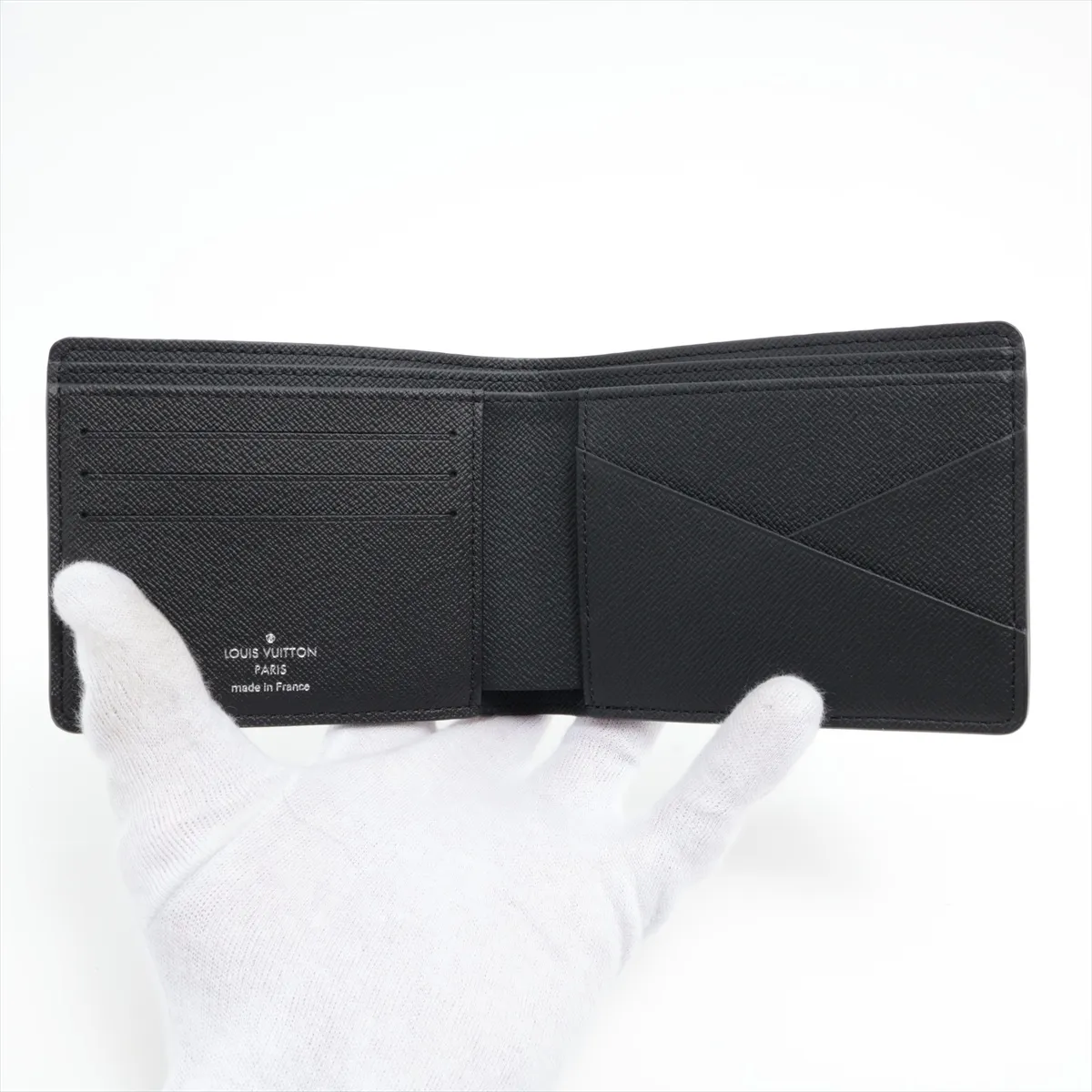 Monogram Eclipse Portefeuille Multiple M61695 Black Compact Wallet (RFID detected) — view 3