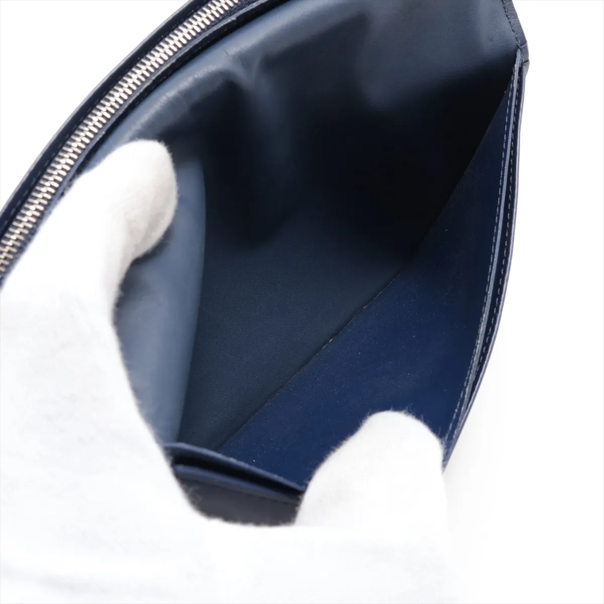 Watercolor Monogram Portefeuille Brazza NM M80465 Navy Long Wallet (RFID detected) — view 5