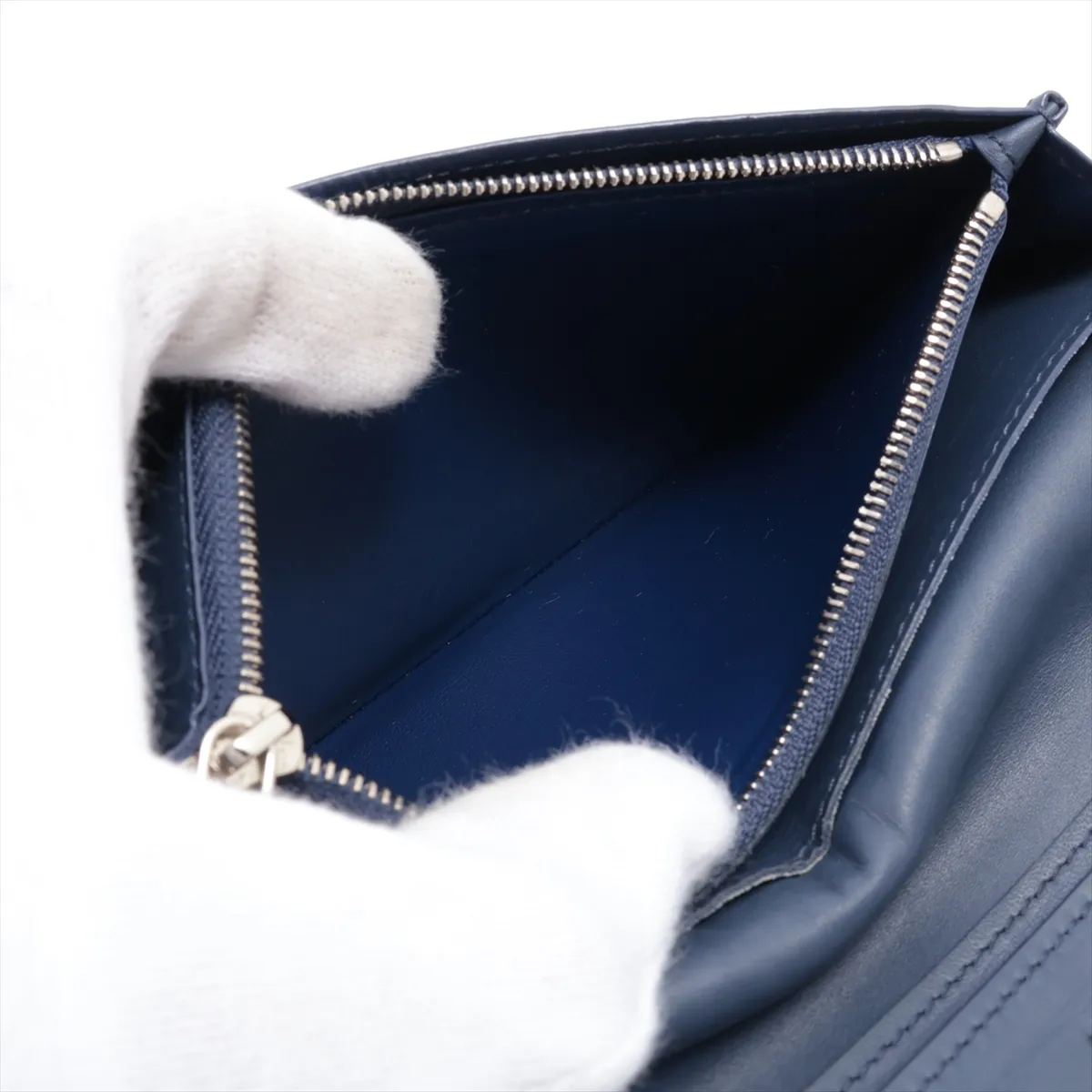 Watercolor Monogram Portefeuille Brazza NM M80465 Navy Long Wallet (RFID detected) — view 9