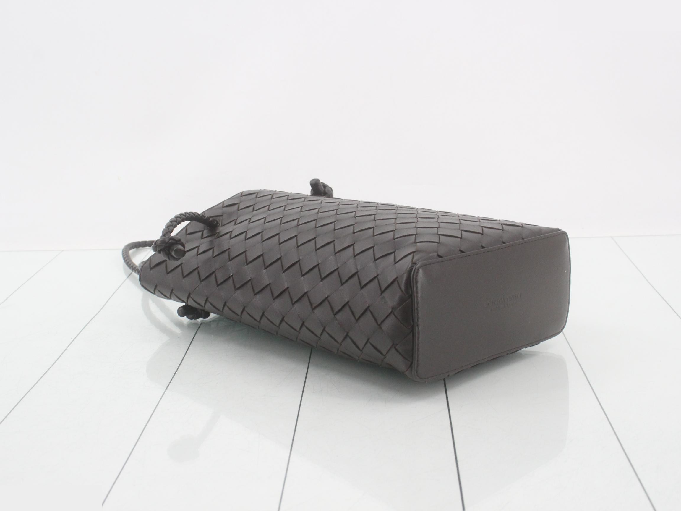 Intrecciato tote bag, brown — view 5