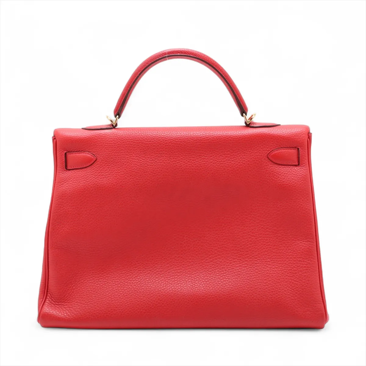 [Individually packaged] Hermes Kelly 40 Retournée Taurillon Clemence Red Gold Hardware P:2012 — view 2